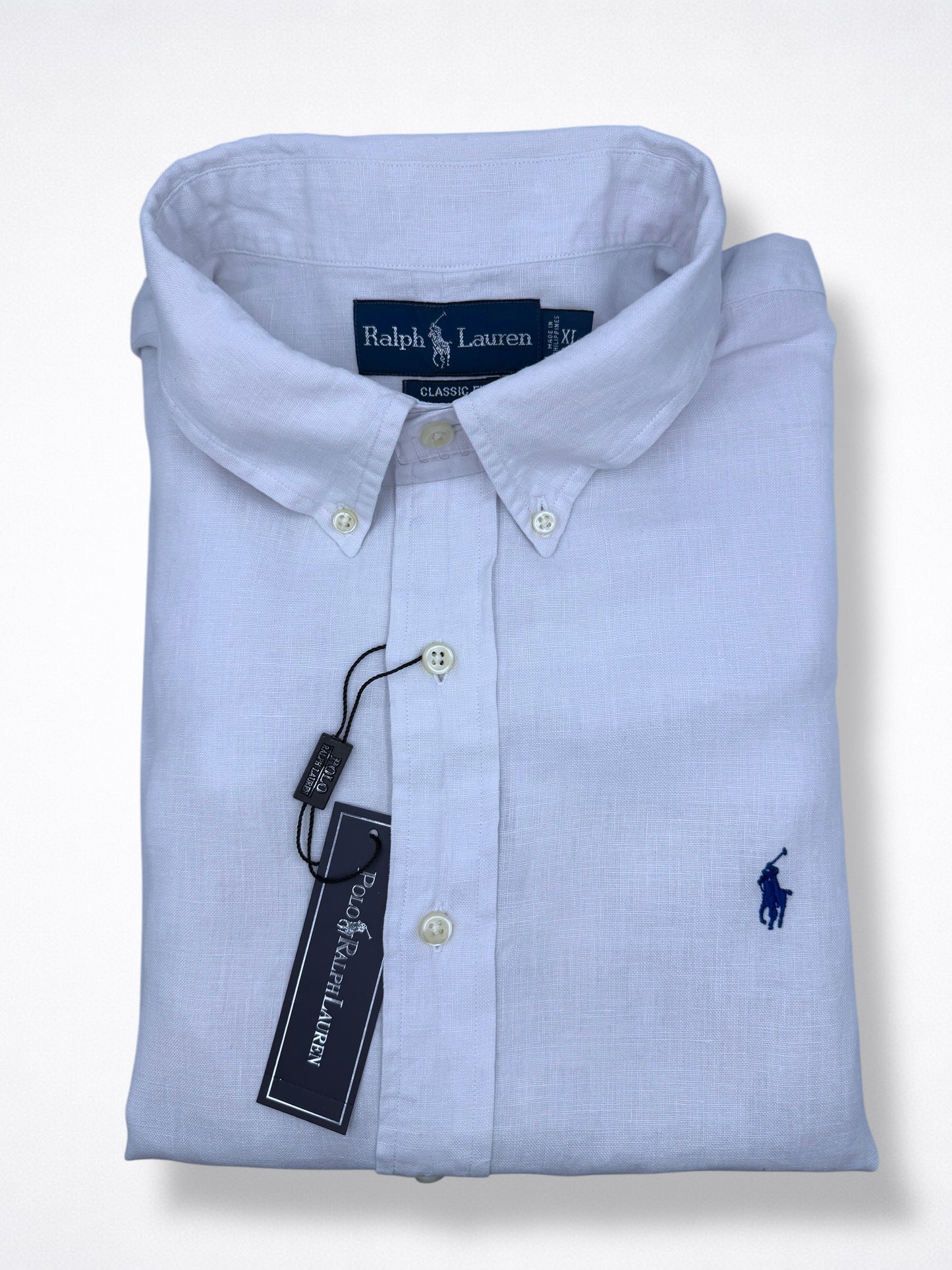 Camisa Polo Ralph Lauren Classic Fit Manga Corta de lino Talla XL