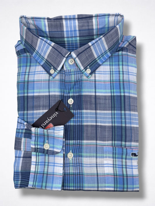 Camisa Vineyard Vines Classic Fit Manga Larga Talla XL