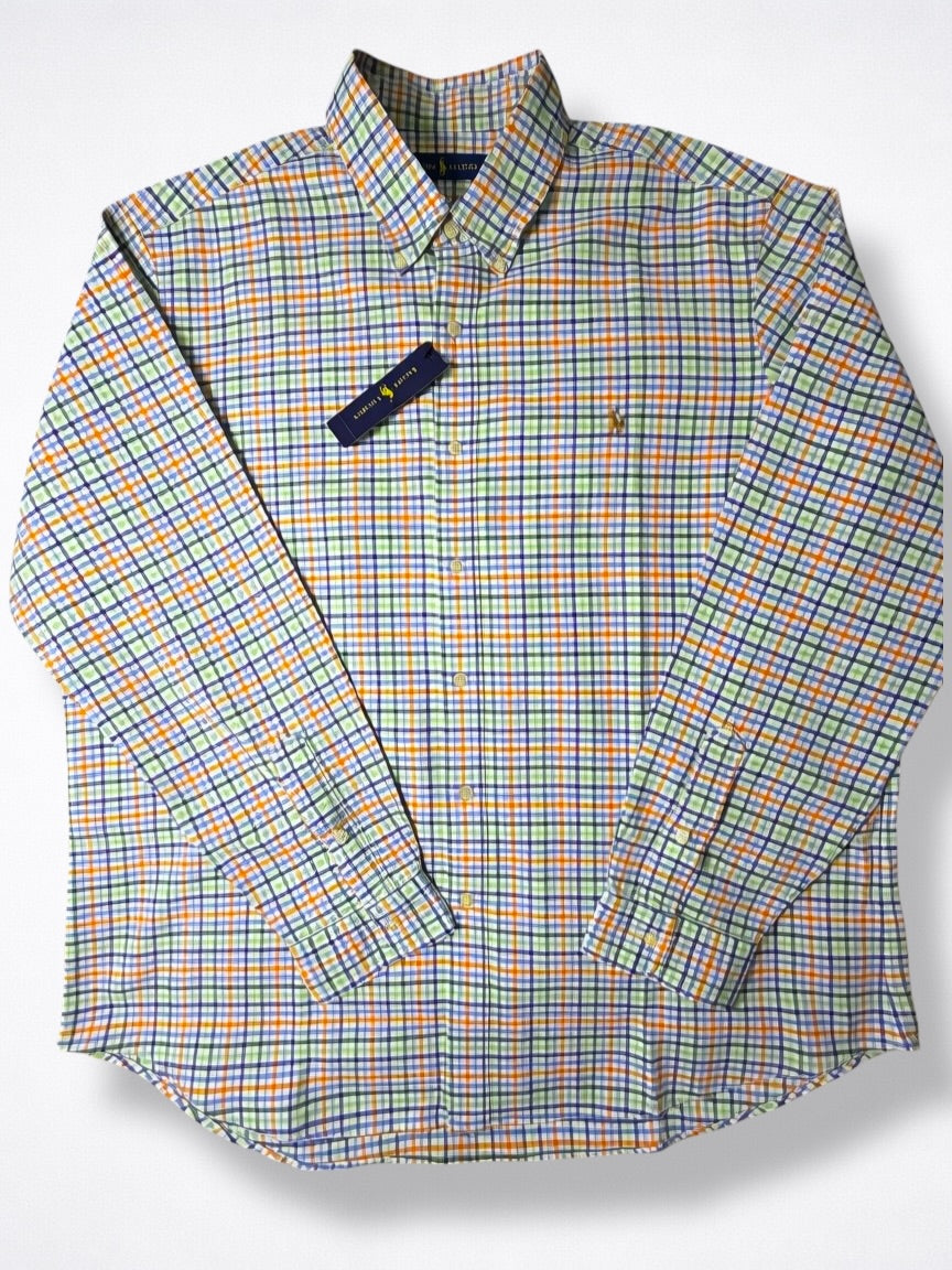 Camisa Polo Ralph Lauren Classic Fit Manga Larga Talla XXL