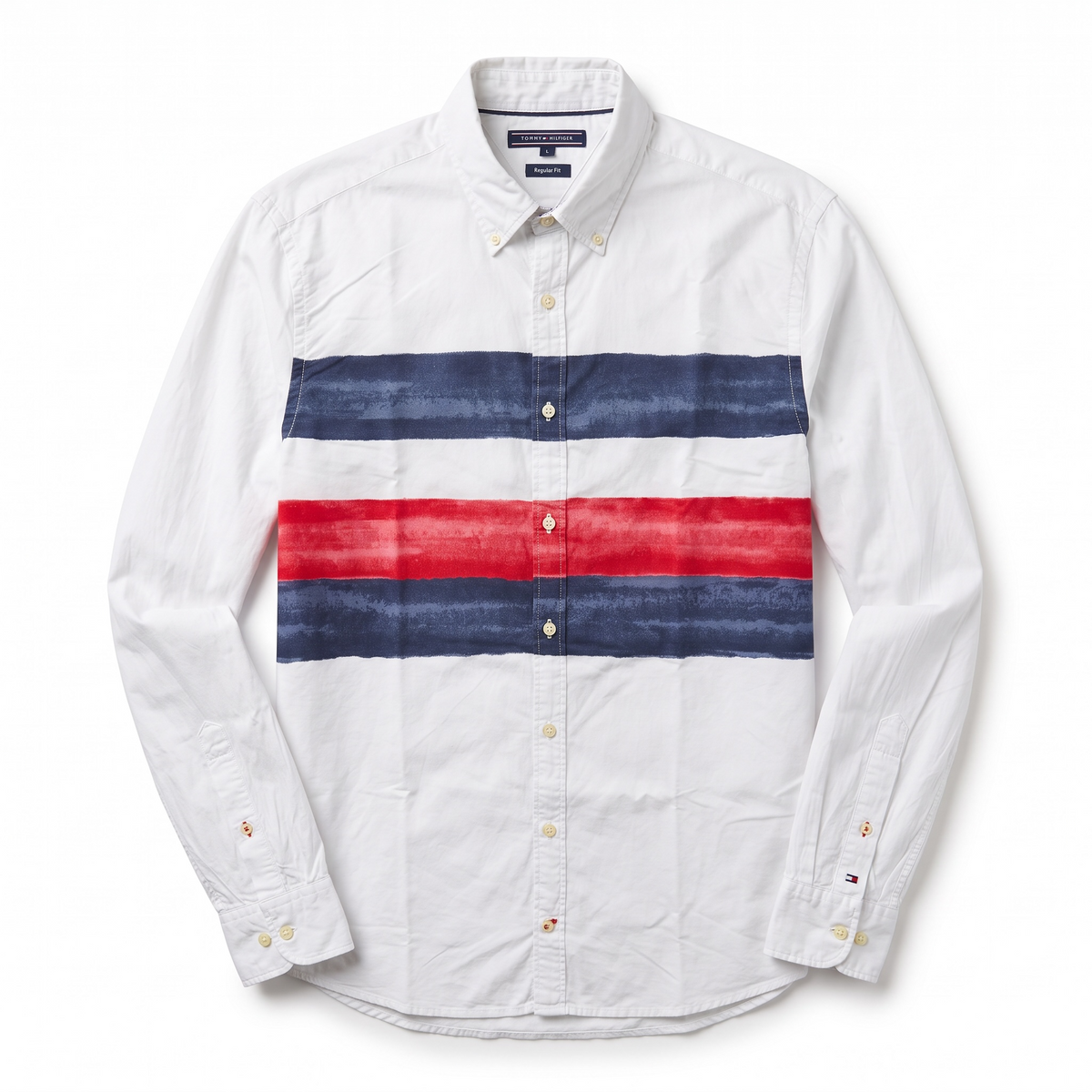 Camisa Tommy Hilfiger Classic fit manga larga talla L slim fit sirve para talla M