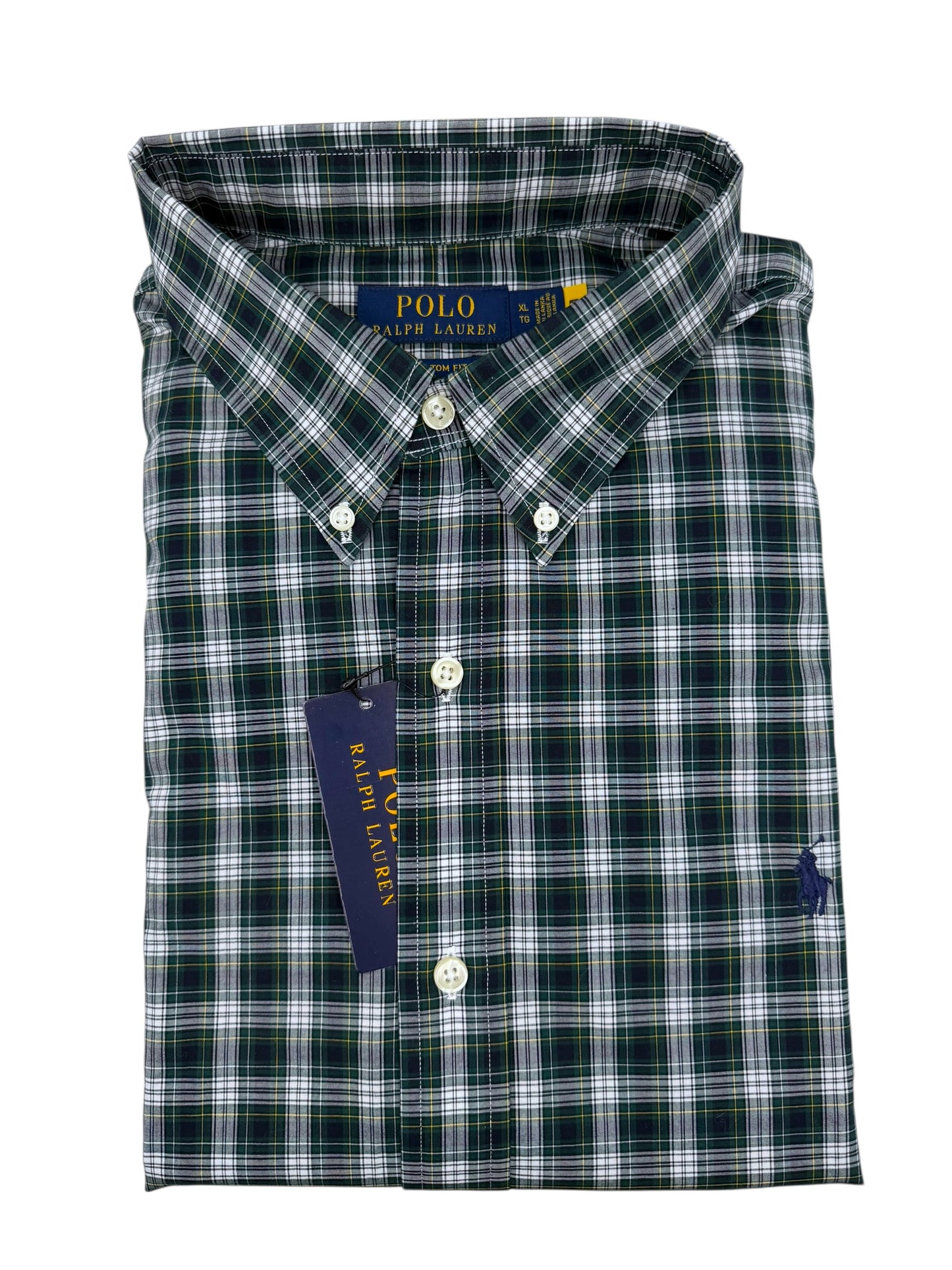Camisa Polo Ralph Lauren Custom Fit Manga Larga Talla XL
