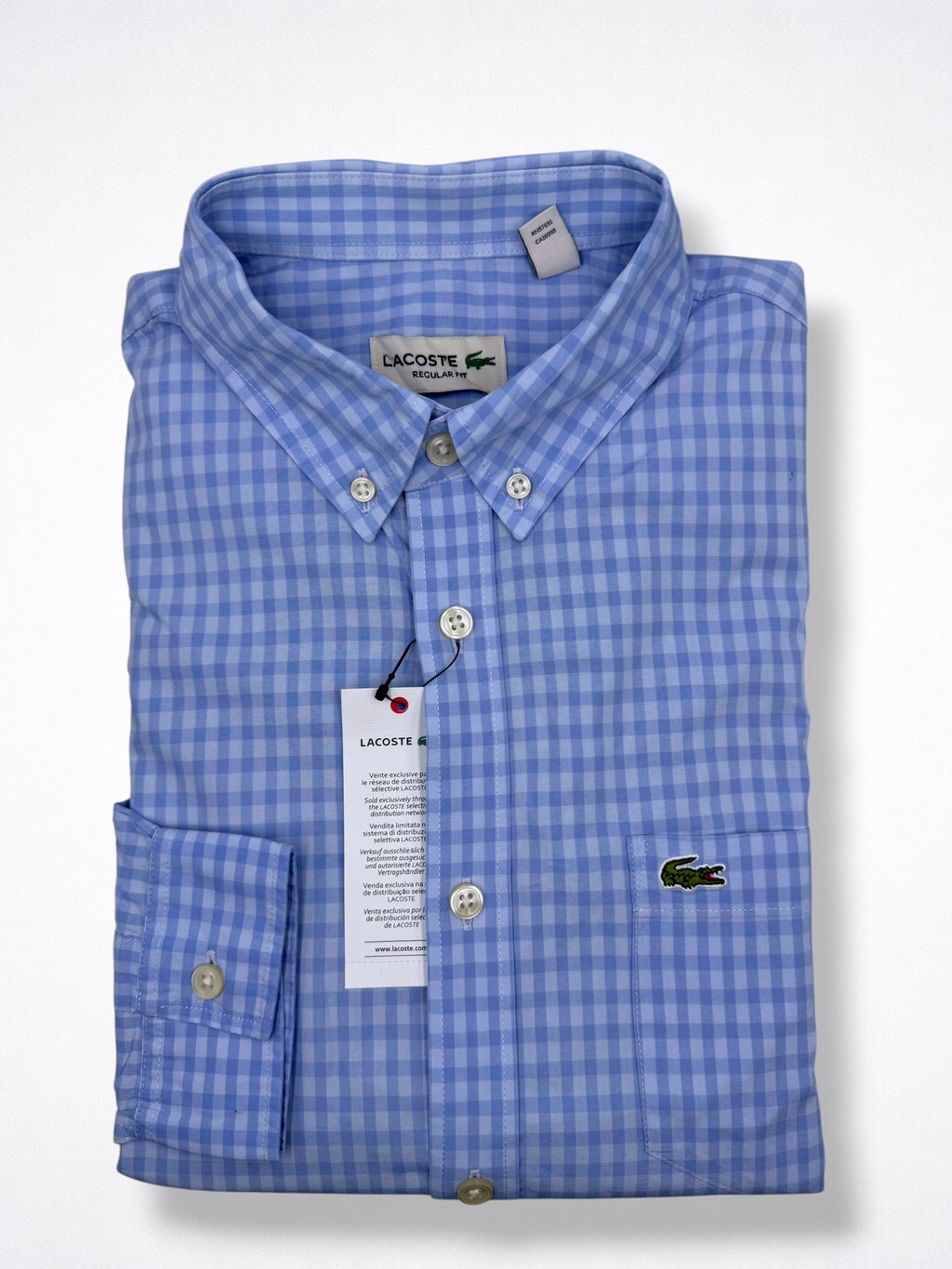 Camisa Lacoste Classic Fit Manga Larga Talla S