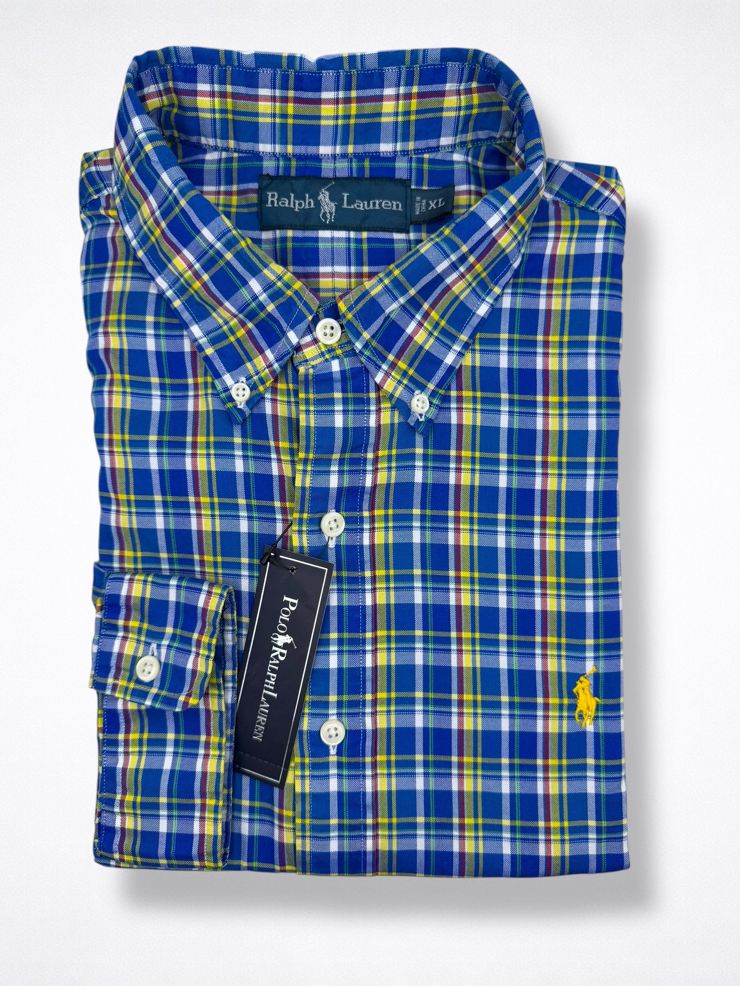Camisa Polo Ralph Lauren Classic Fit Manga Larga Talla XL