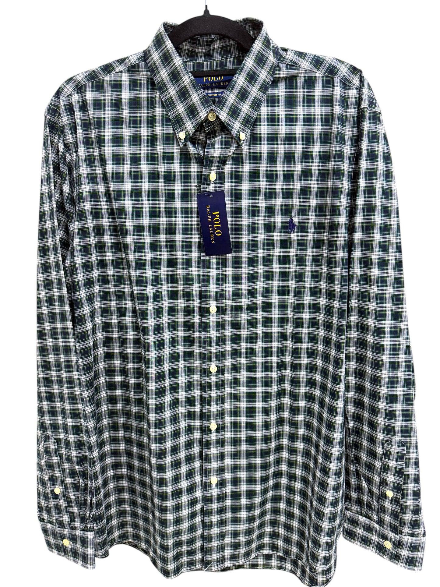 Camisa Polo Ralph Lauren Custom Fit Manga Larga Talla XL