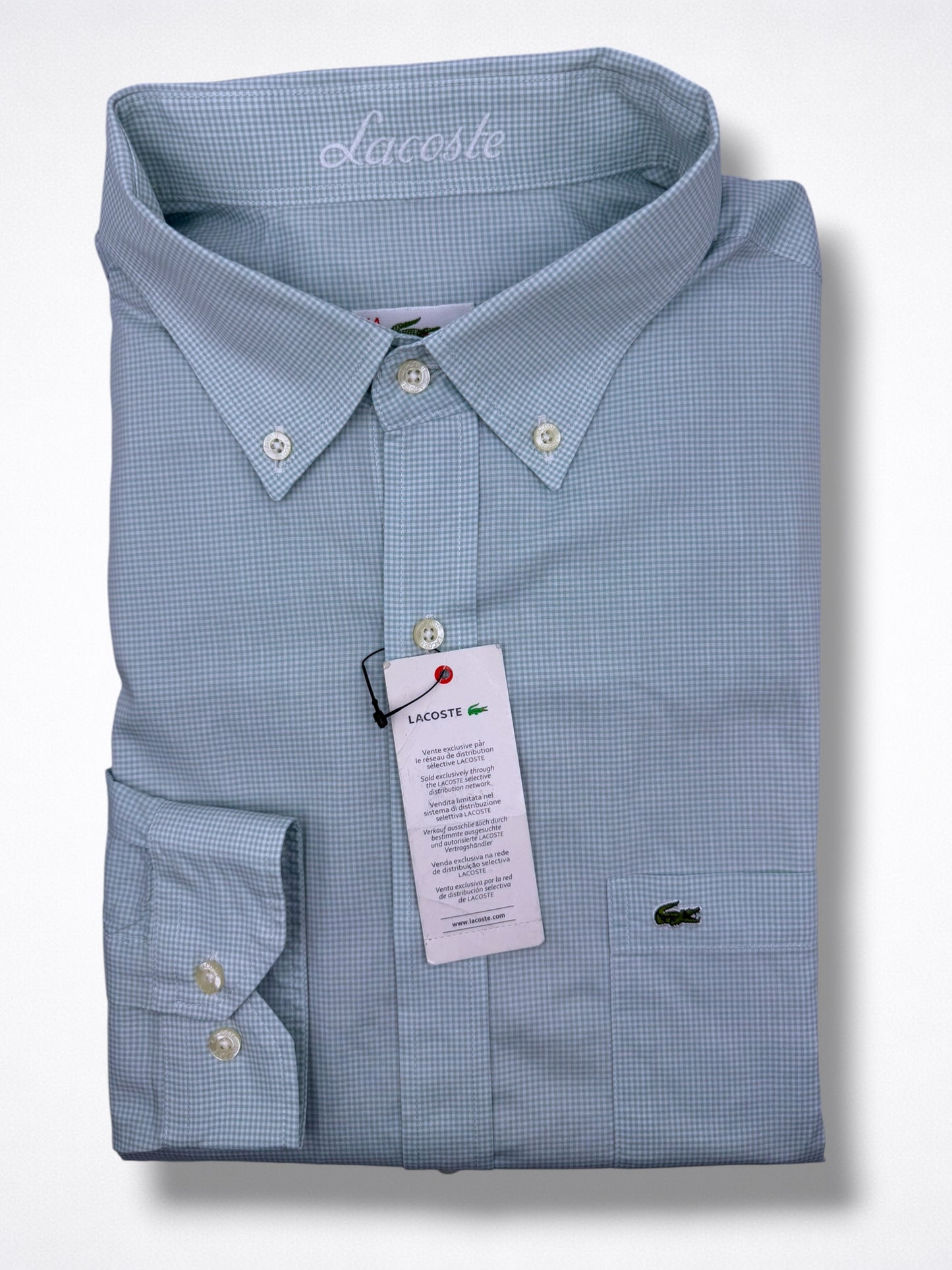 Camisa Lacoste Classic Fit Manga Larga Talla XL