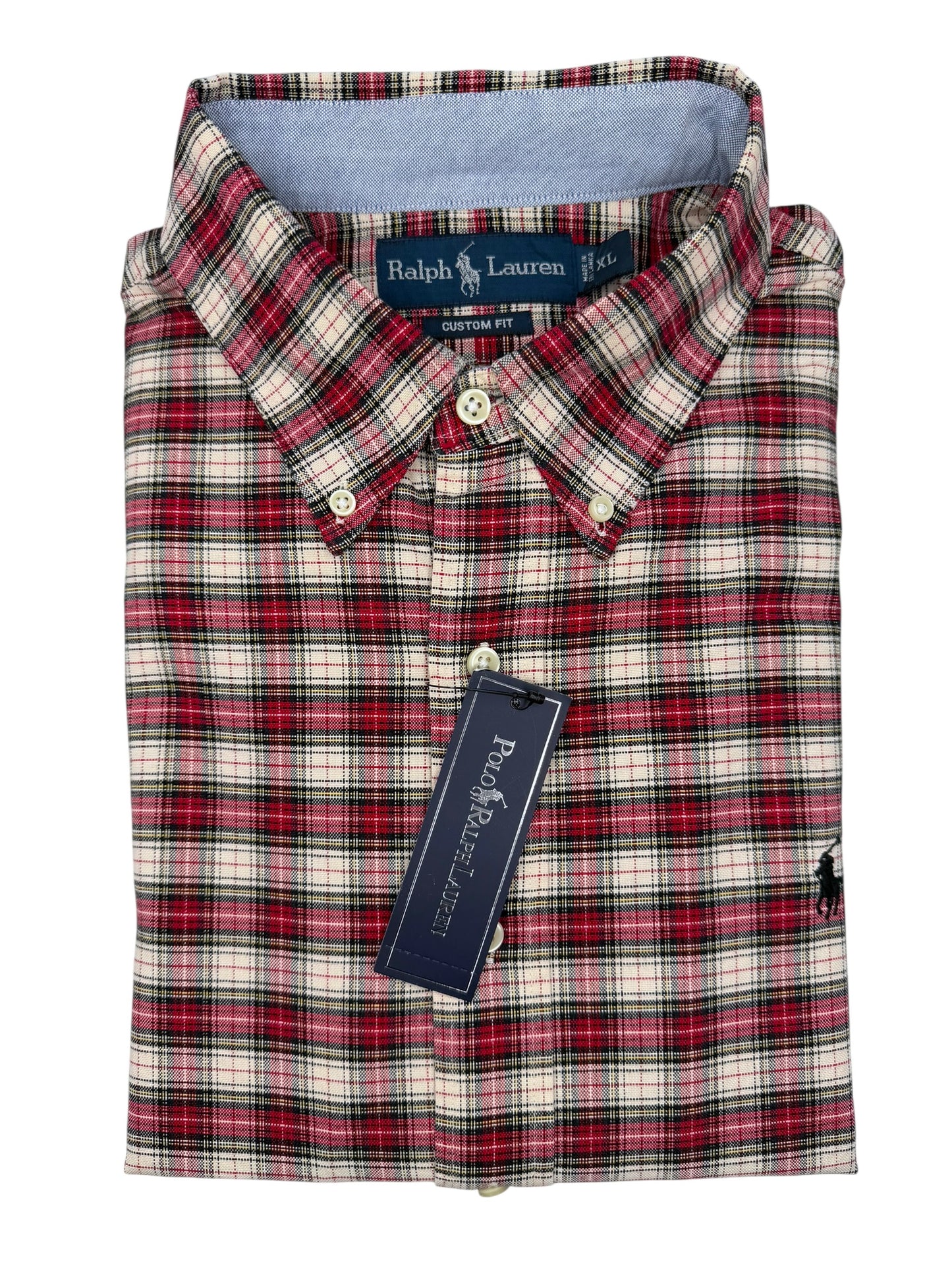 Camisa Polo Ralph Lauren Custom Fit Manga Larga Talla XL