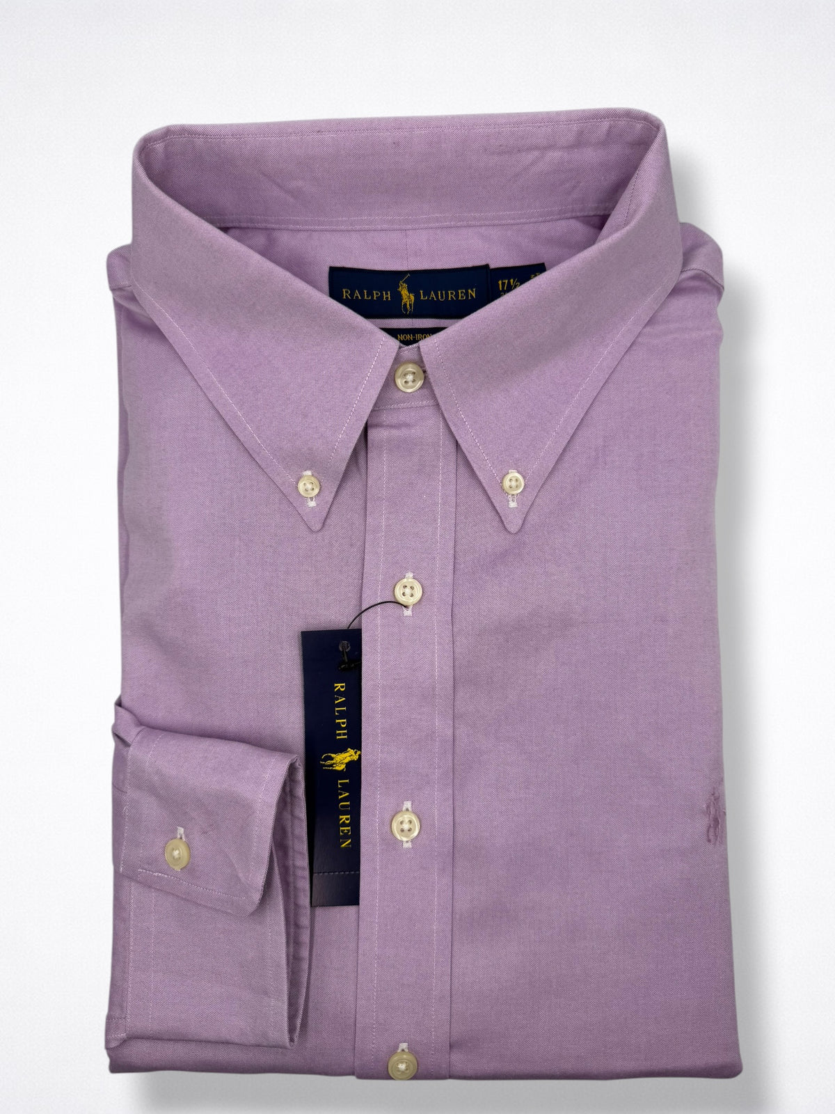 Camisa Polo Ralph Lauren Classic Fit 17 1/2 Manga Larga 34/35 Talla XL