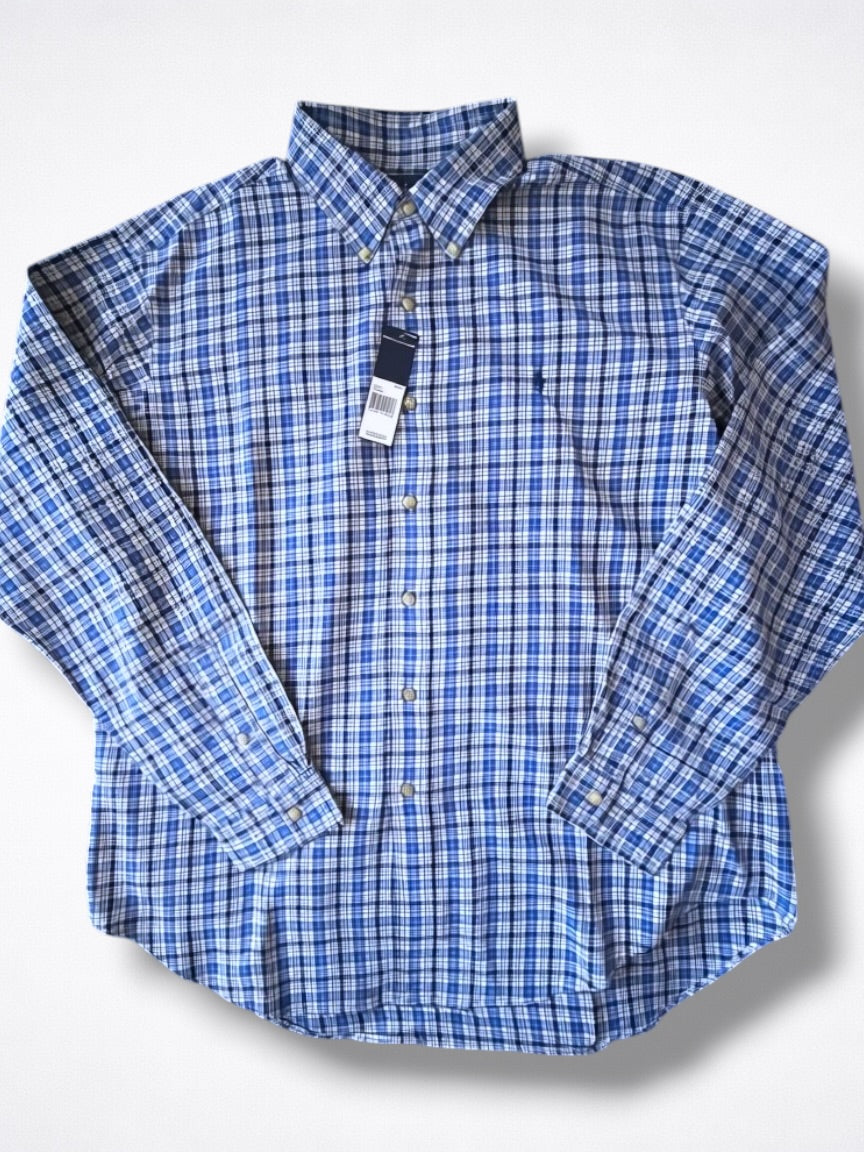 Camisa Polo Ralph Lauren Classic Fit Manga Larga Talla XL