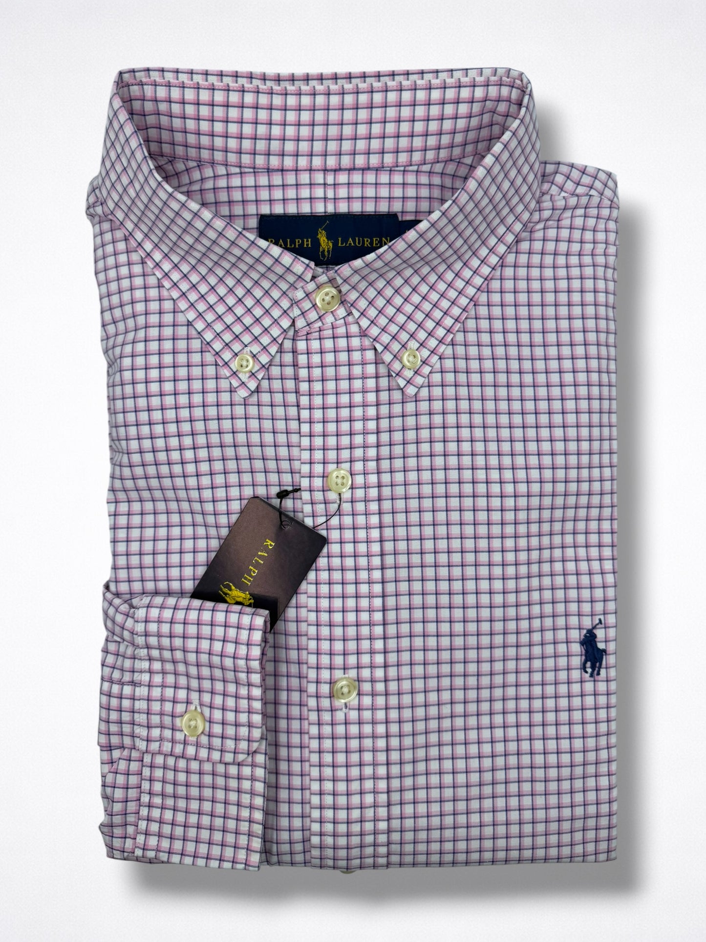 Camisa Polo Ralph Lauren Classic Fit Manga Larga Talla L