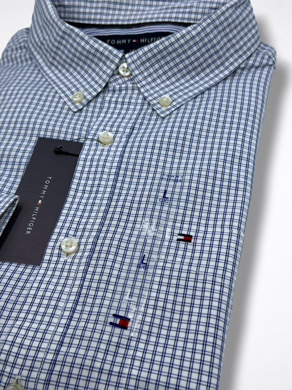 Camisa Tommy Hilfiger Classic Fit Manga Larga Talla L