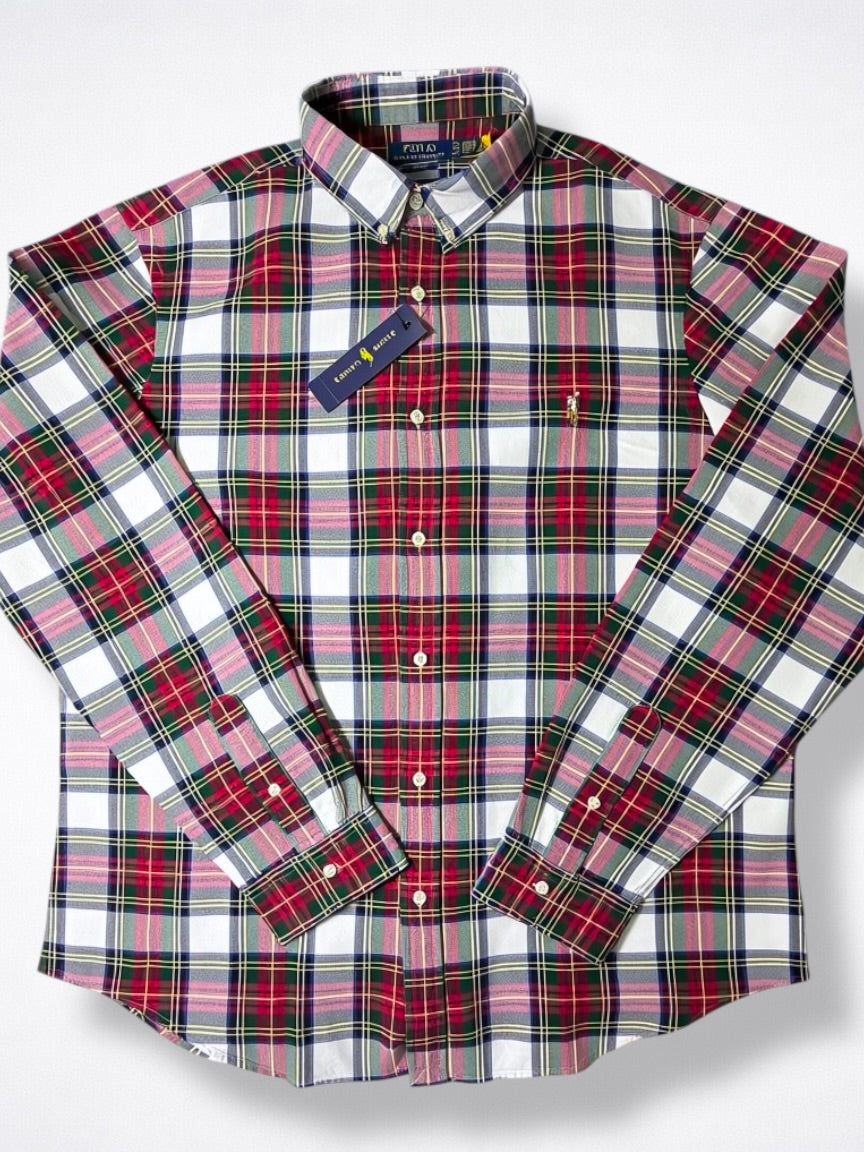 Camisa Polo Ralph Lauren Classic Fit Manga Larga Talla XL