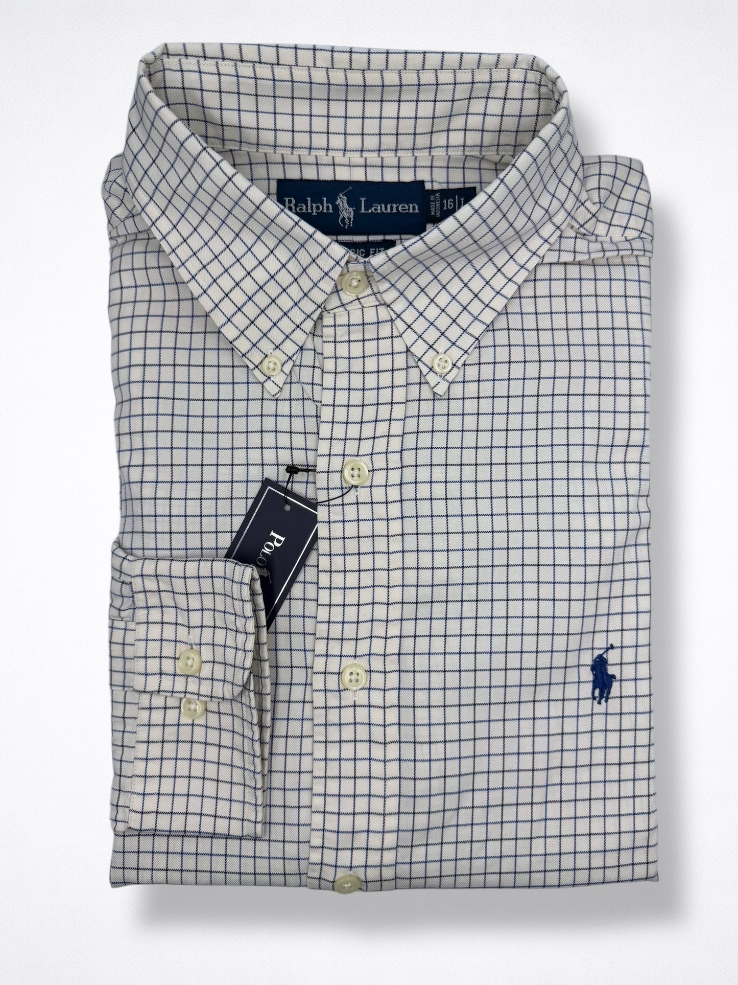 Camisa Polo Ralph Lauren Classic Fit Manga Larga Talla L