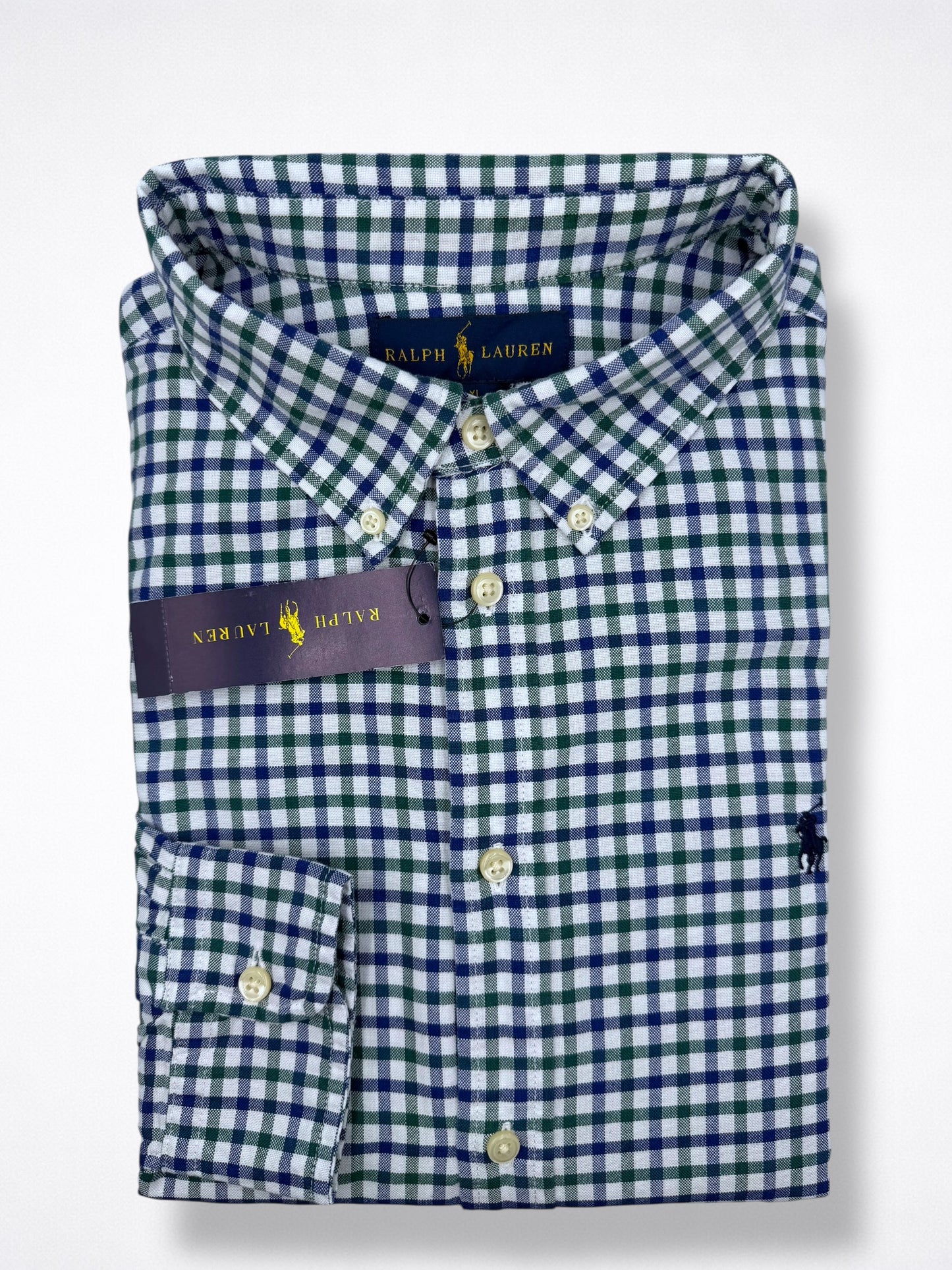 Camisa Polo Ralph Lauren Custom Fit Manga Larga Talla S