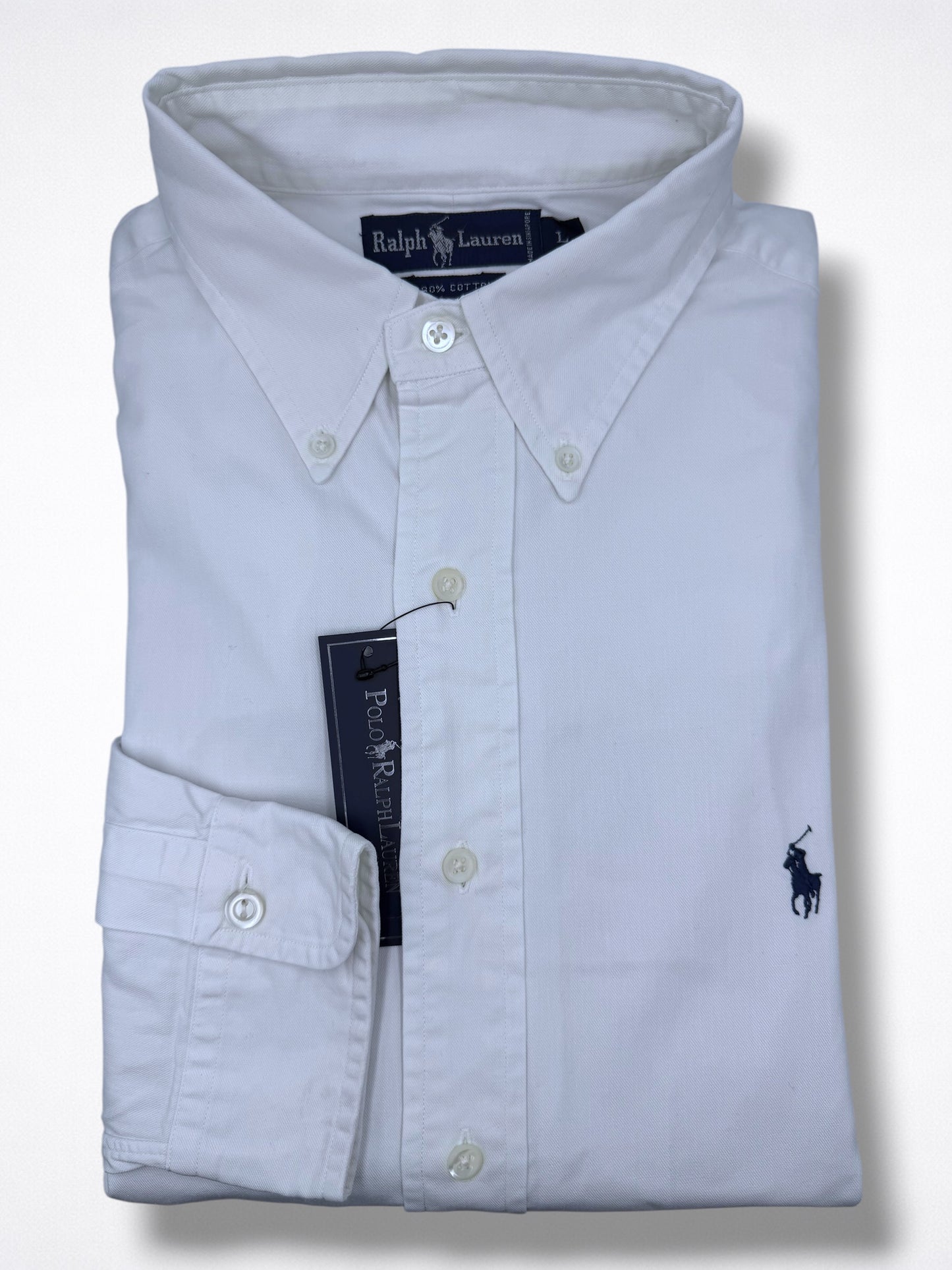 Camisa Polo Ralph Lauren Classic Fit Manga Larga Talla L