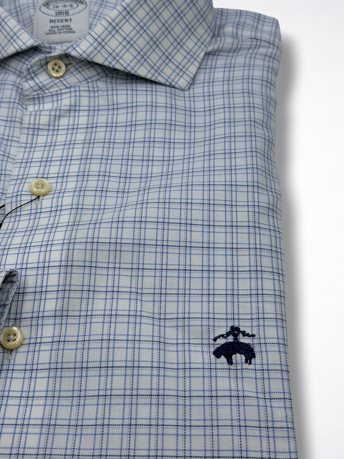 Camisa Brooks Brothers Classic Fit Manga Larga Talla L