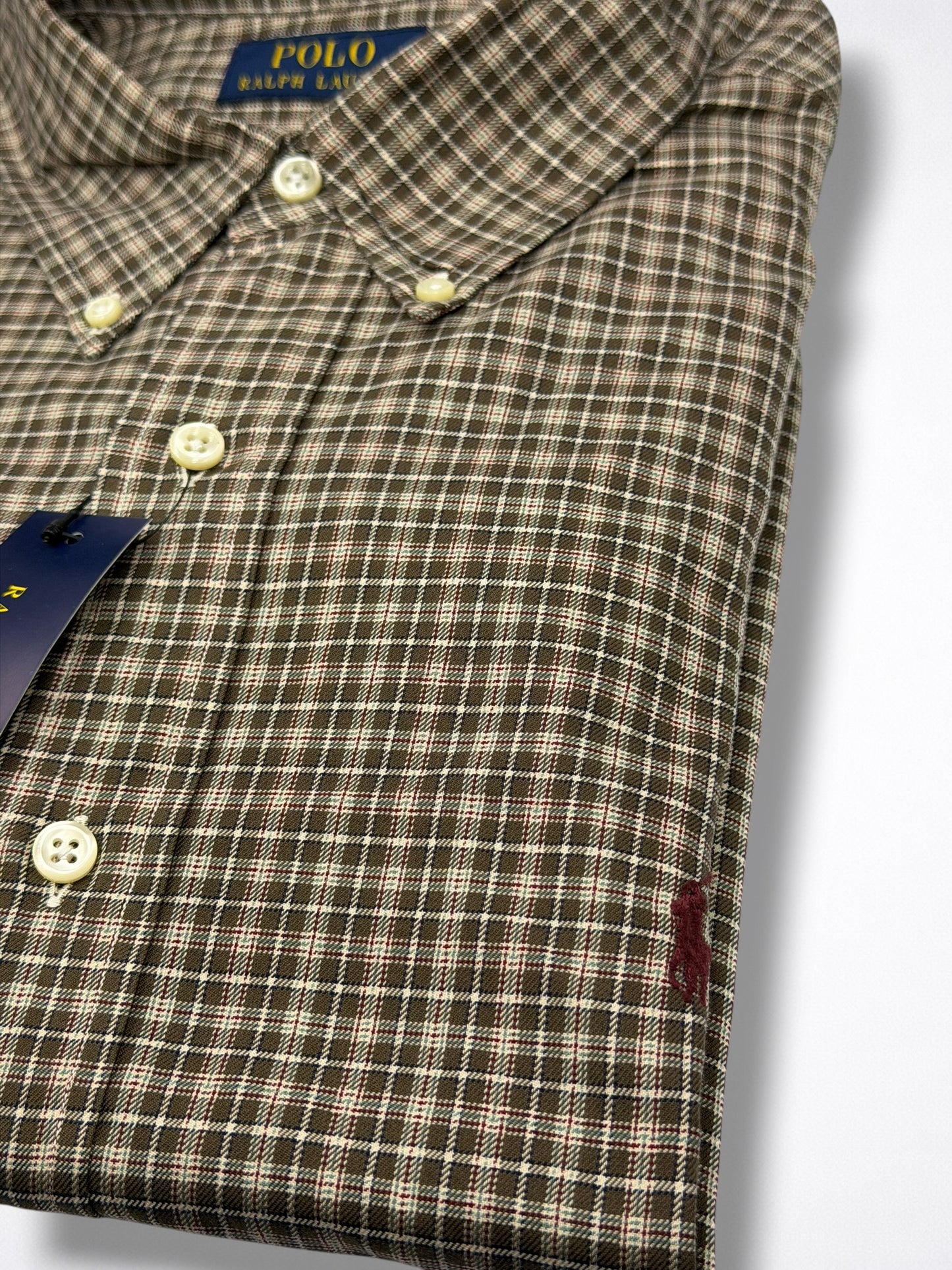 Camisa Polo Ralph Lauren Classic Fit Manga Larga Talla XL