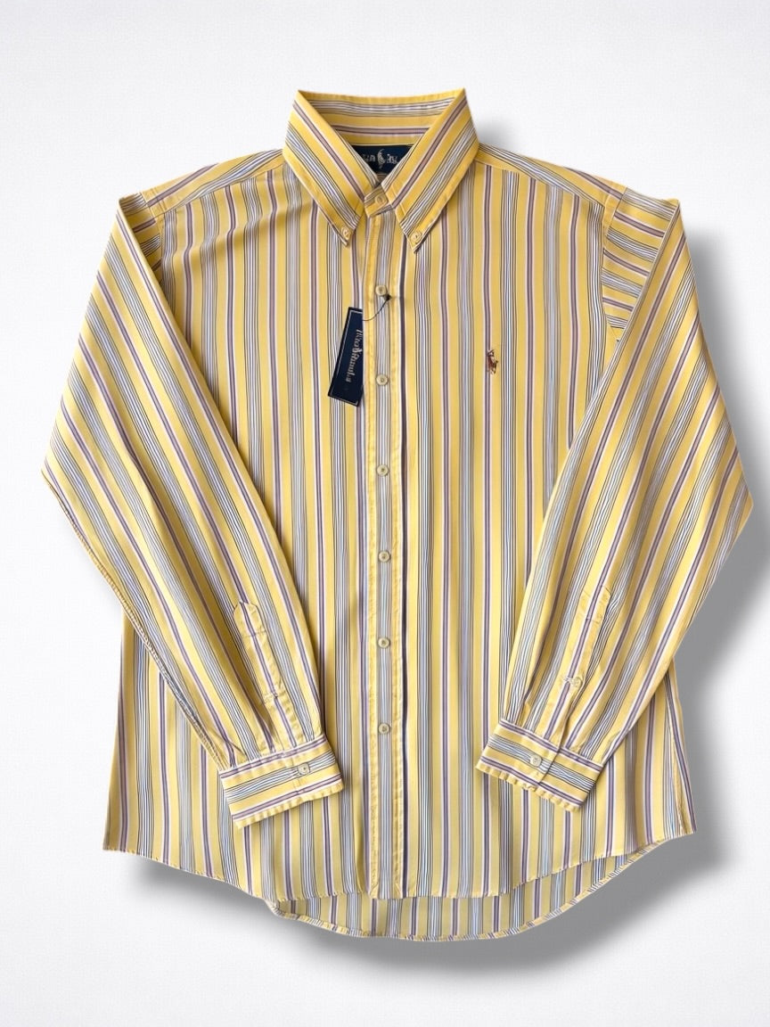 Camisa Polo Ralph Lauren Custom Fit Manga Larga Talla L