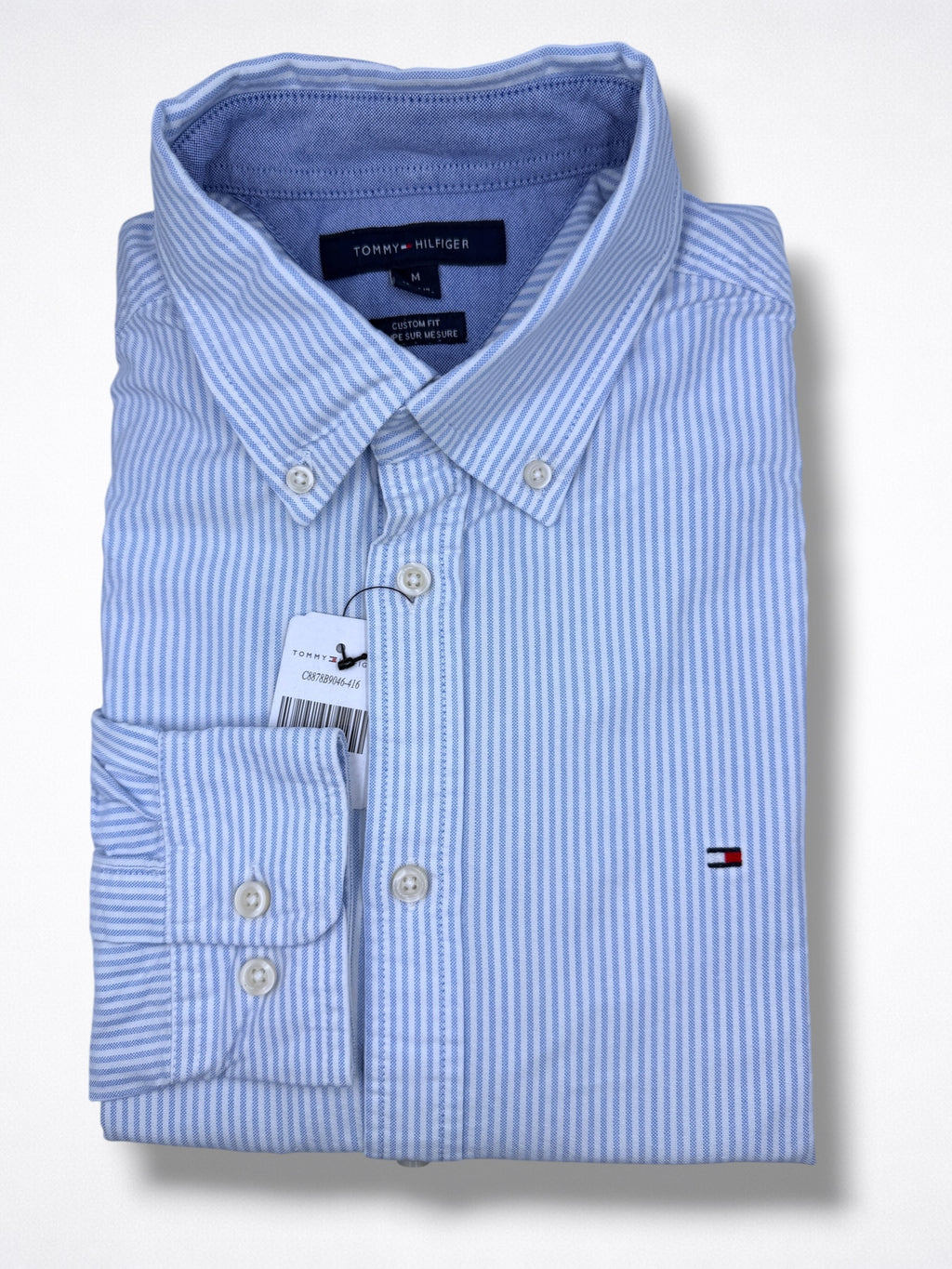 Camisa Tommy Hilfiger Custom Fit Manga Larga Talla M
