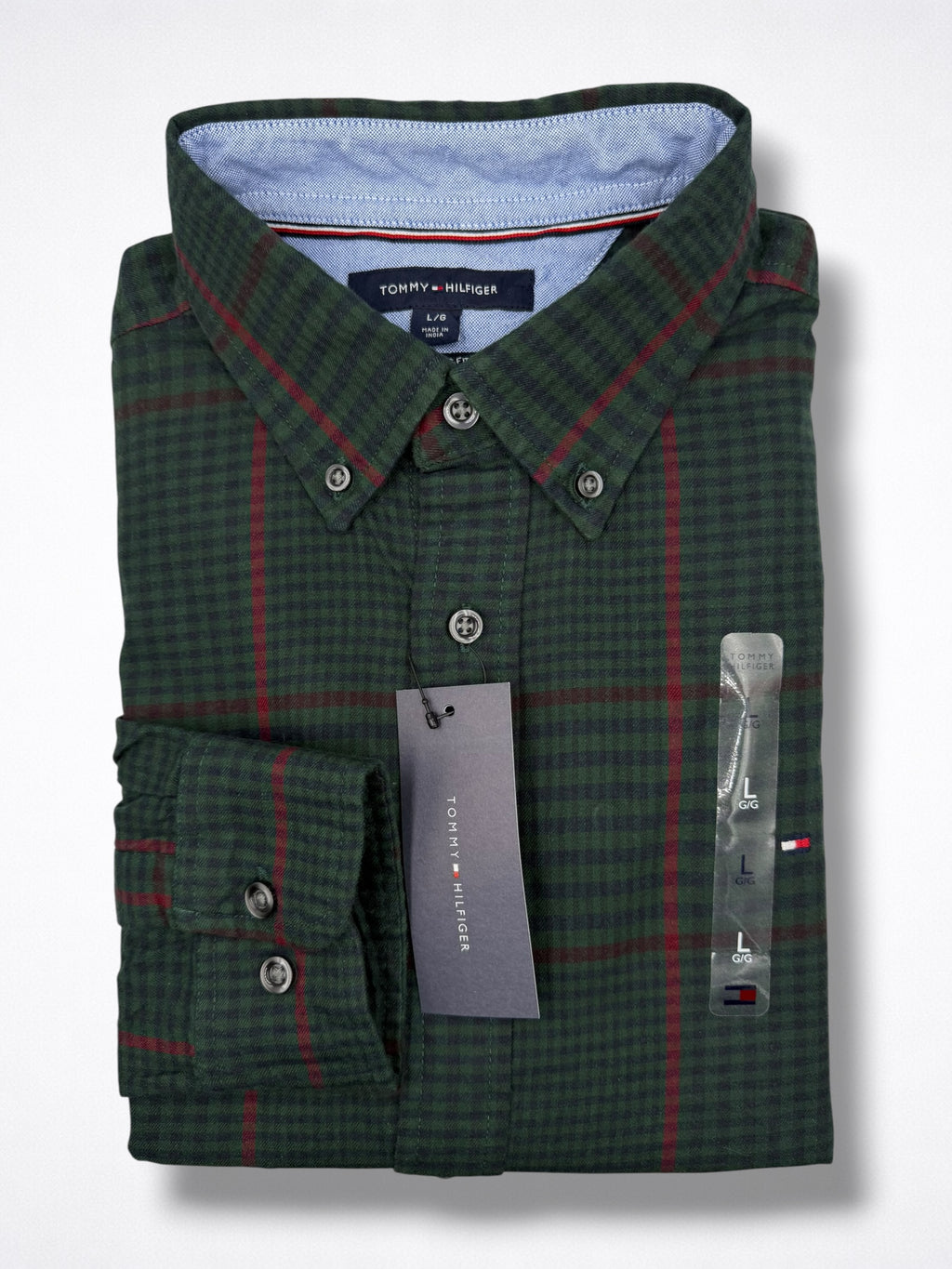 Camisa Tommy Hilfiger Classic Fit Manga Larga Talla L