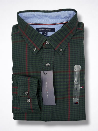 Camisa Tommy Hilfiger Classic Fit Manga Larga Talla L