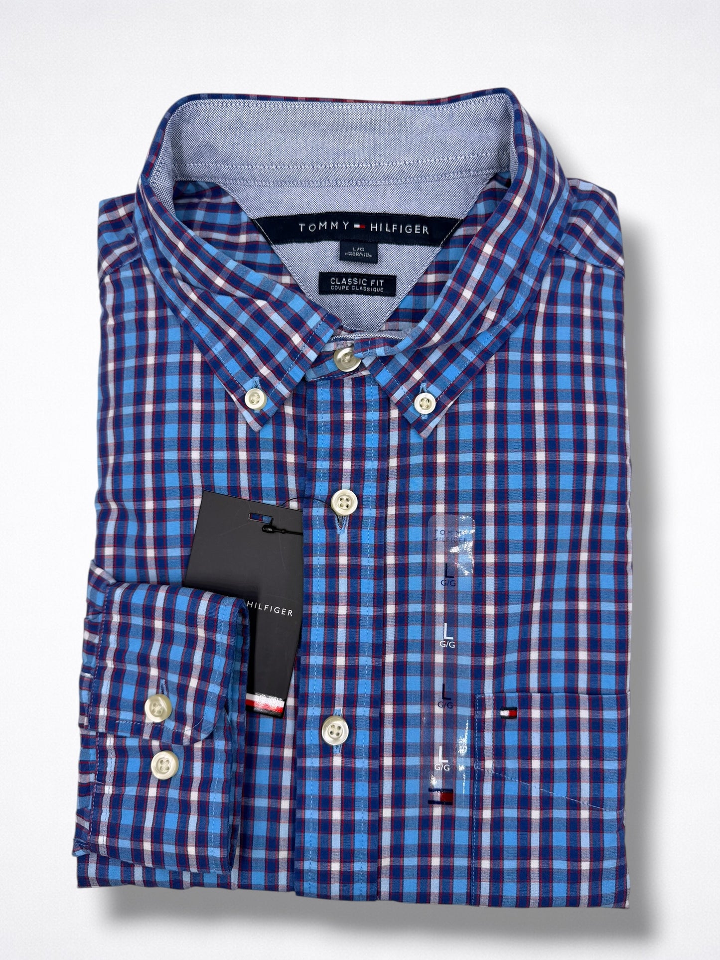 Camisa Tommy Hilfiger Classic Fit Manga Larga Talla L
