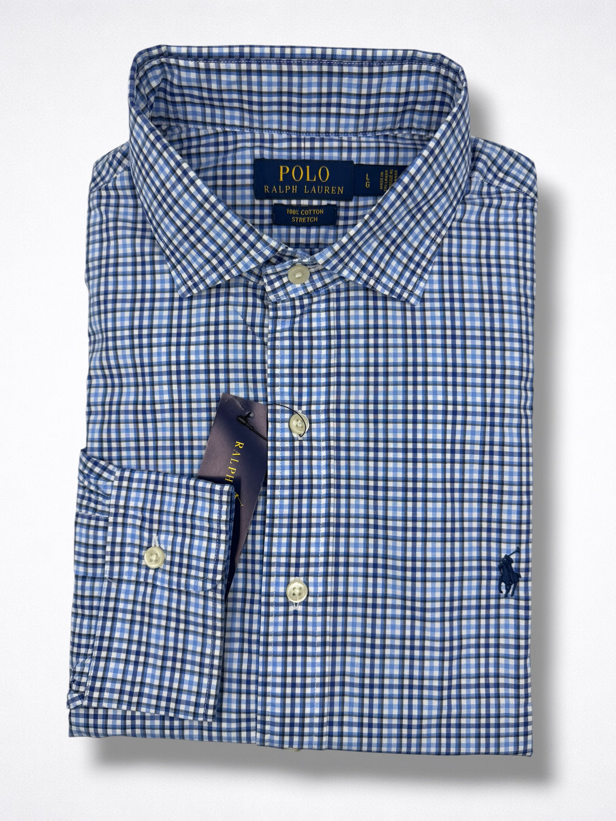 Camisa Polo Ralph Lauren Classic Fit Manga Larga Talla L