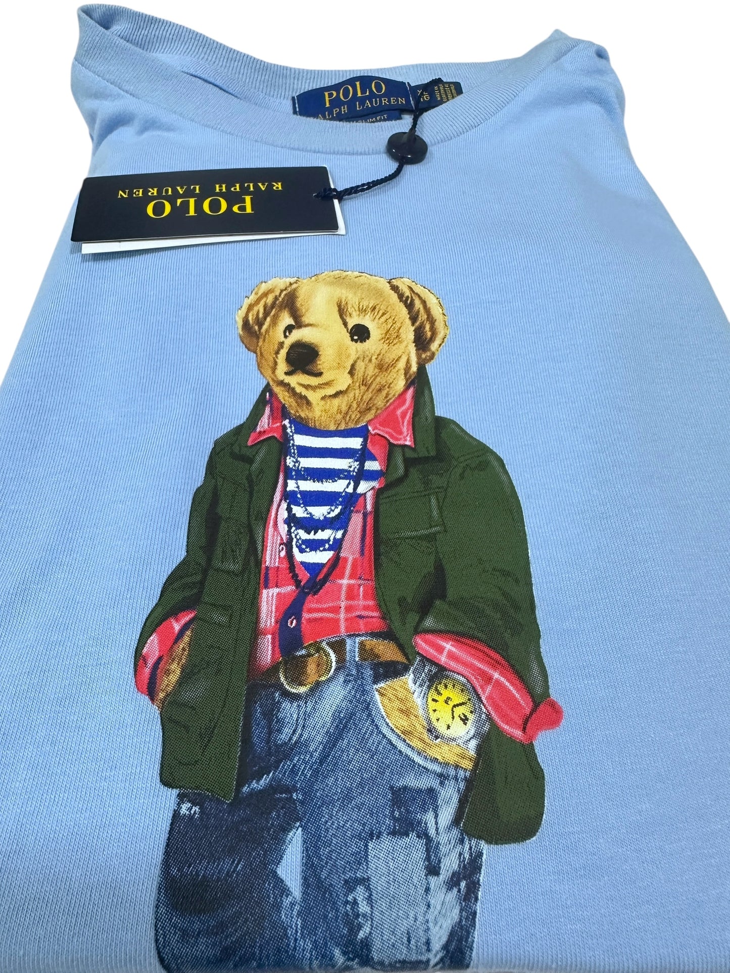 Playera Polo Ralph Lauren Classic Fit Cuello Redondo Talla L