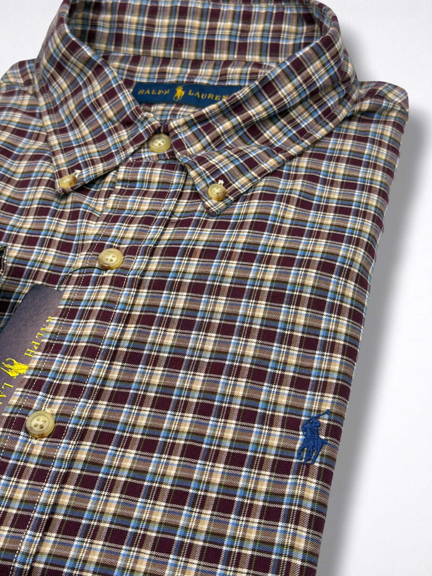 Camisa Polo Ralph Lauren Classic Fit Manga Larga Talla XL