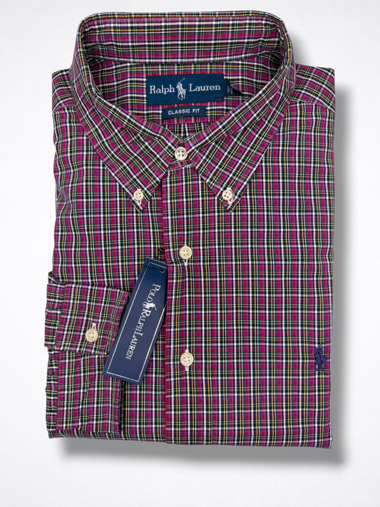 Camisa Polo Ralph Lauren Classic Fit Manga Larga Talla XL