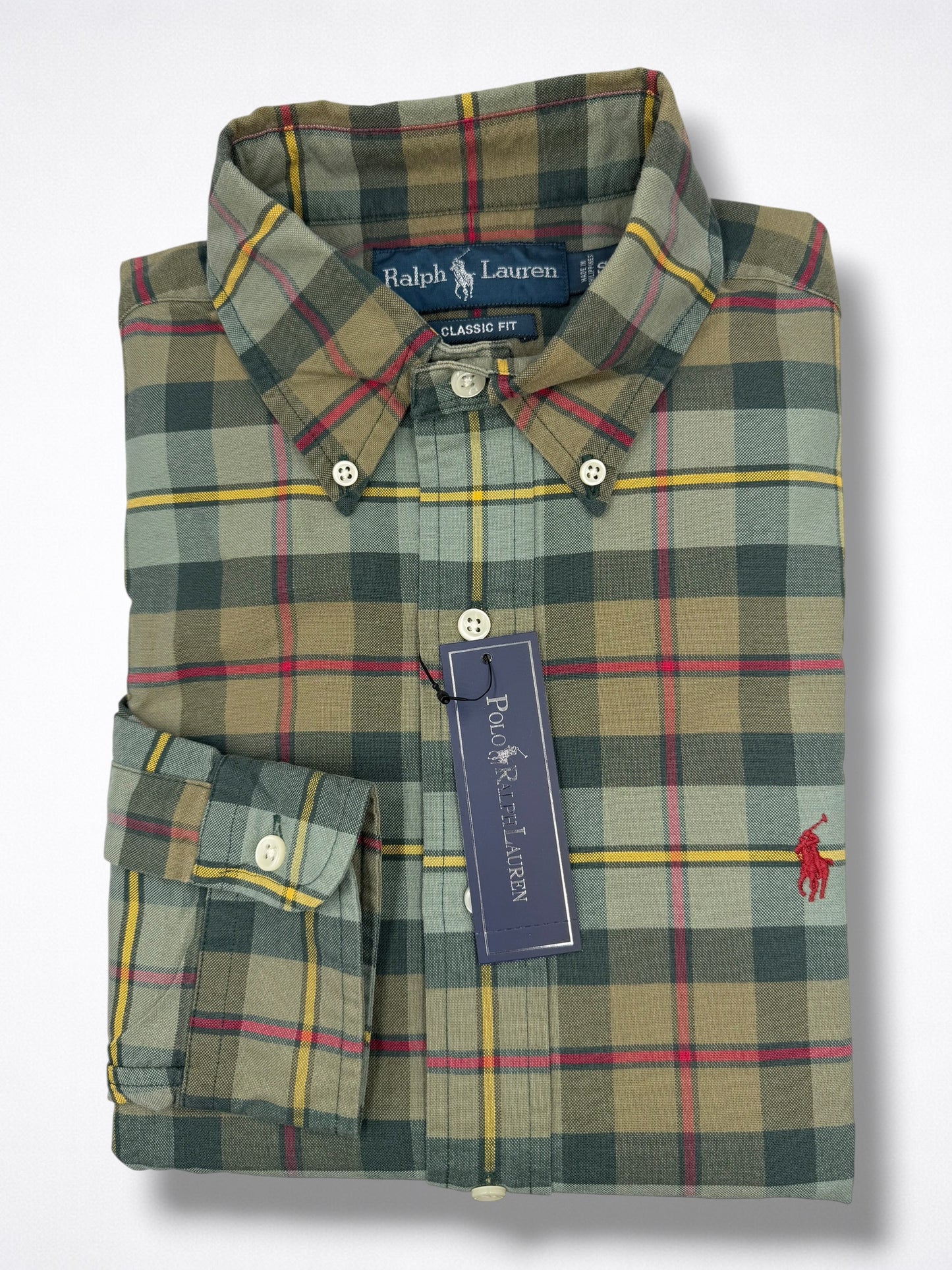 Camisa Polo Ralph Lauren Classic Fit Manga Larga Talla S