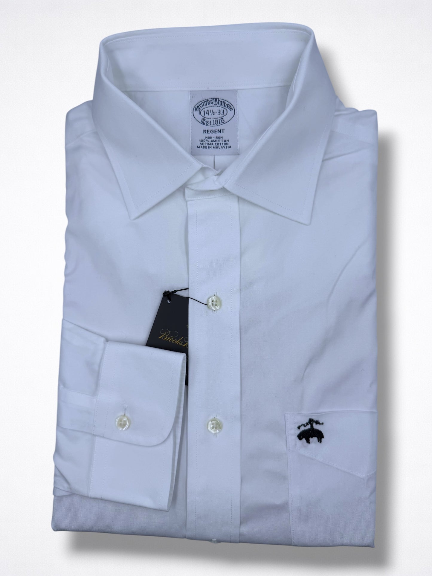 Camisa Brooks Brothers Classic Fit Manga Larga Talla S