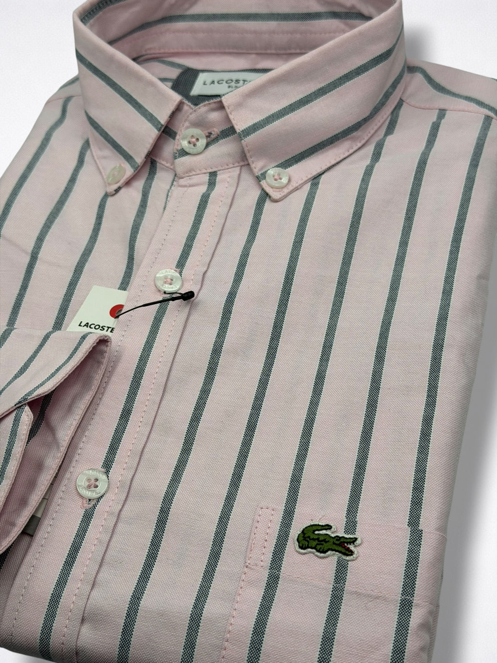 Camisa Lacoste Slim Fit Manga Larga Talla M