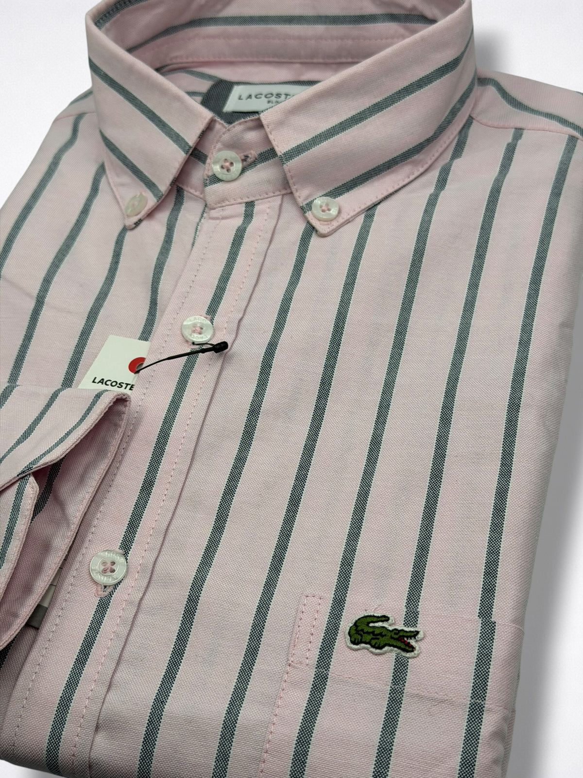 Camisa Lacoste Slim Fit Manga Larga Talla M