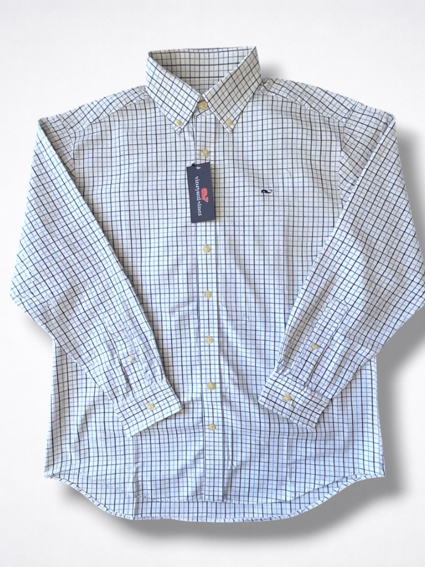 Camisa Vineyard Vines Classic Fit Manga Larga Talla L