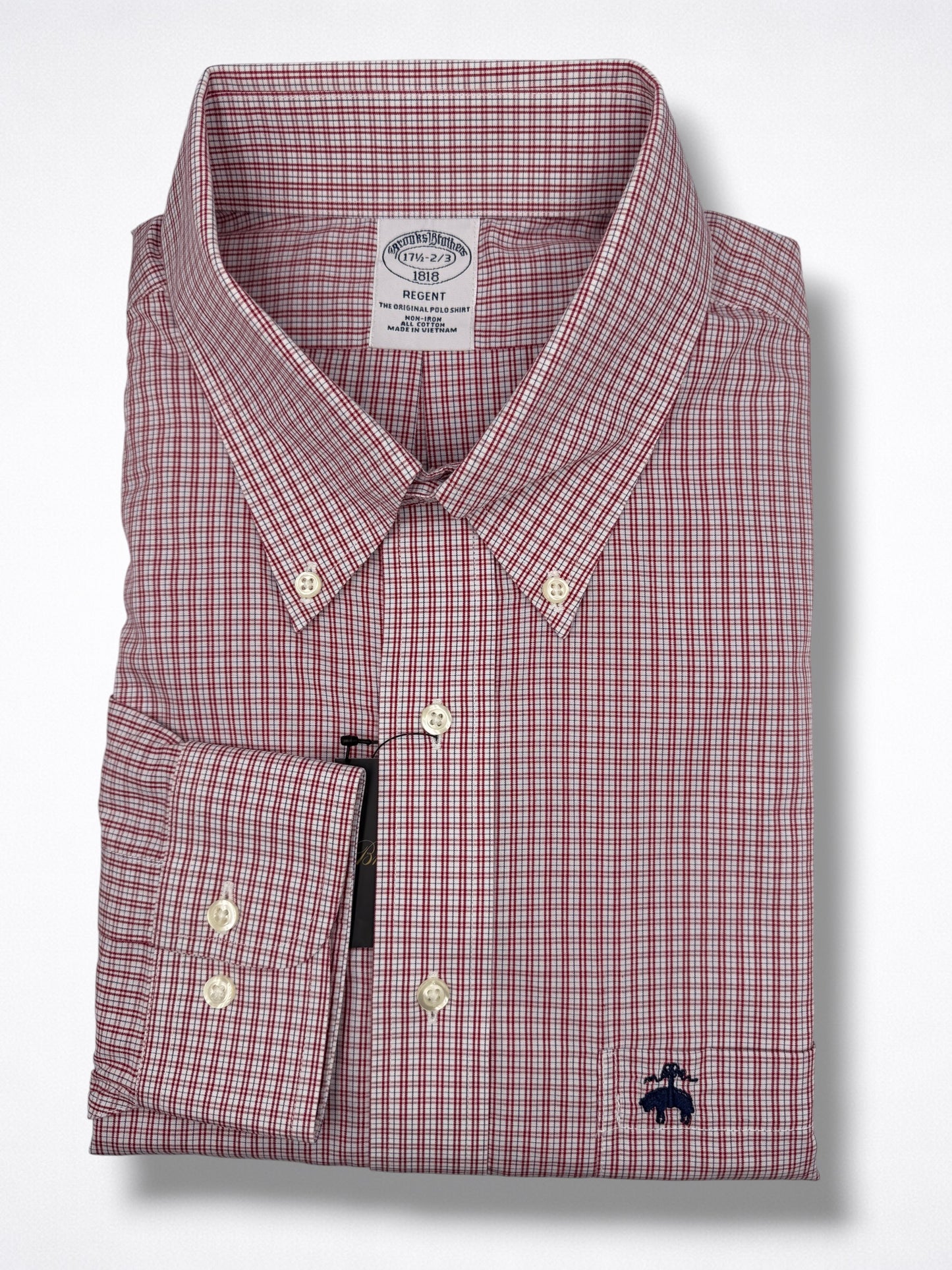 Camisa Brooks Brothers Classic Fit Manga Larga Talla XL