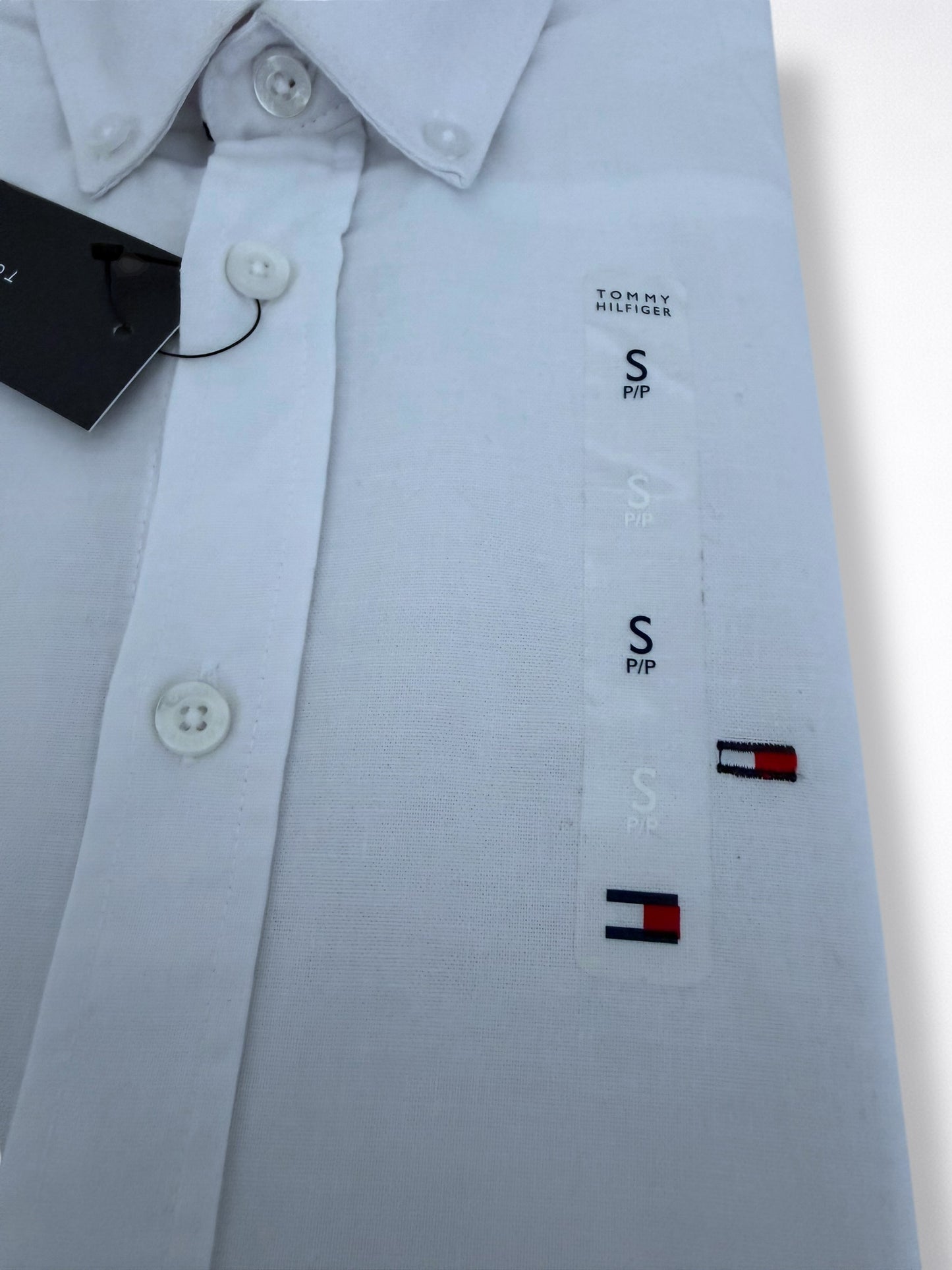 Camisa Tommy Hilfiger Custom Fit Manga Larga Talla S
