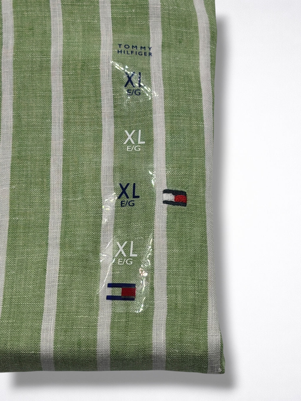 Camisa Tommy Hilfiger Classic Fit manga larga de lino talla XL