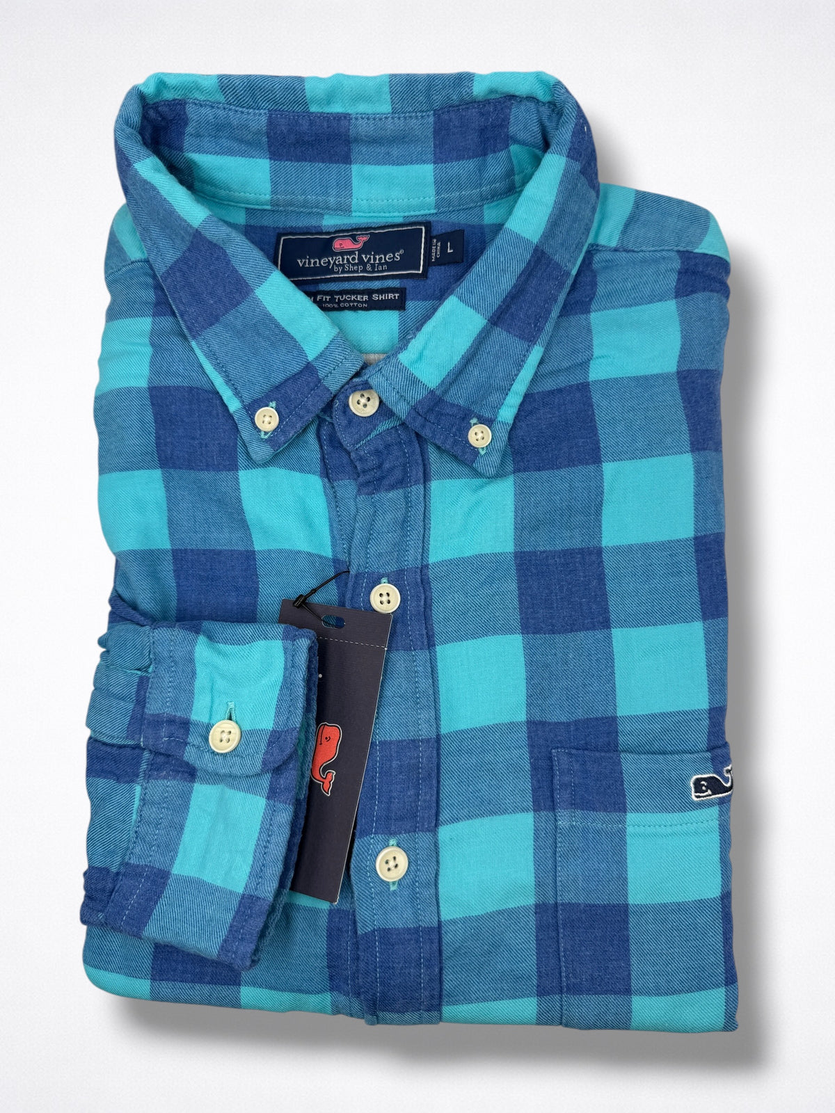 Camisa Vineyard Vines Classic Fit manga larga talla L