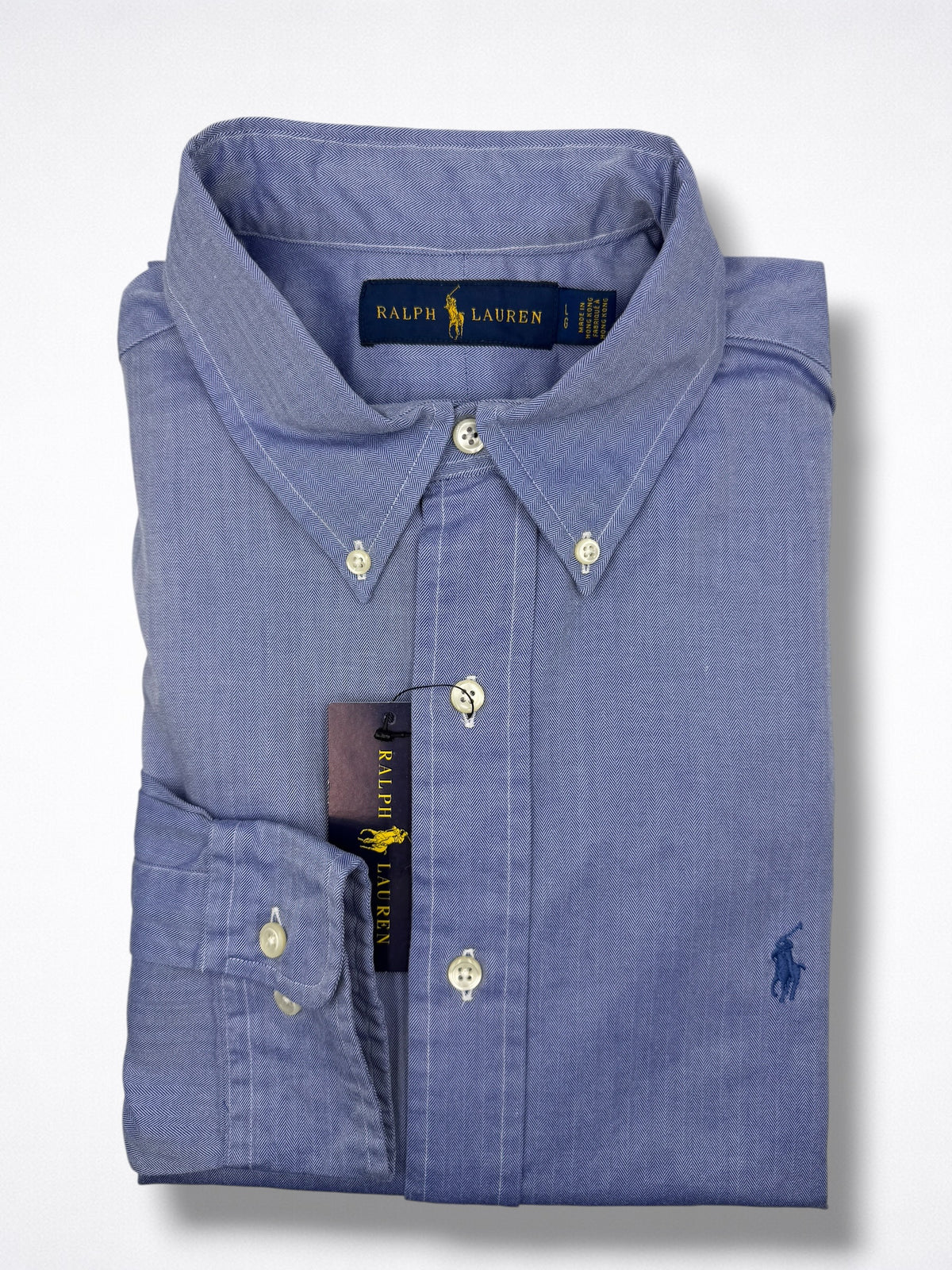 Camisa Polo Ralph Lauren Classic Fit Manga Larga Talla L