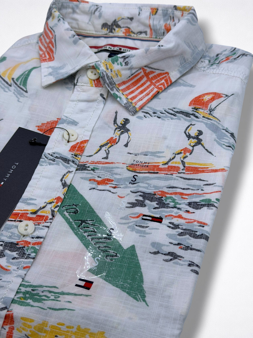 Camisa Tommy Hilfiger Manga Corta Classic Fit Talla S