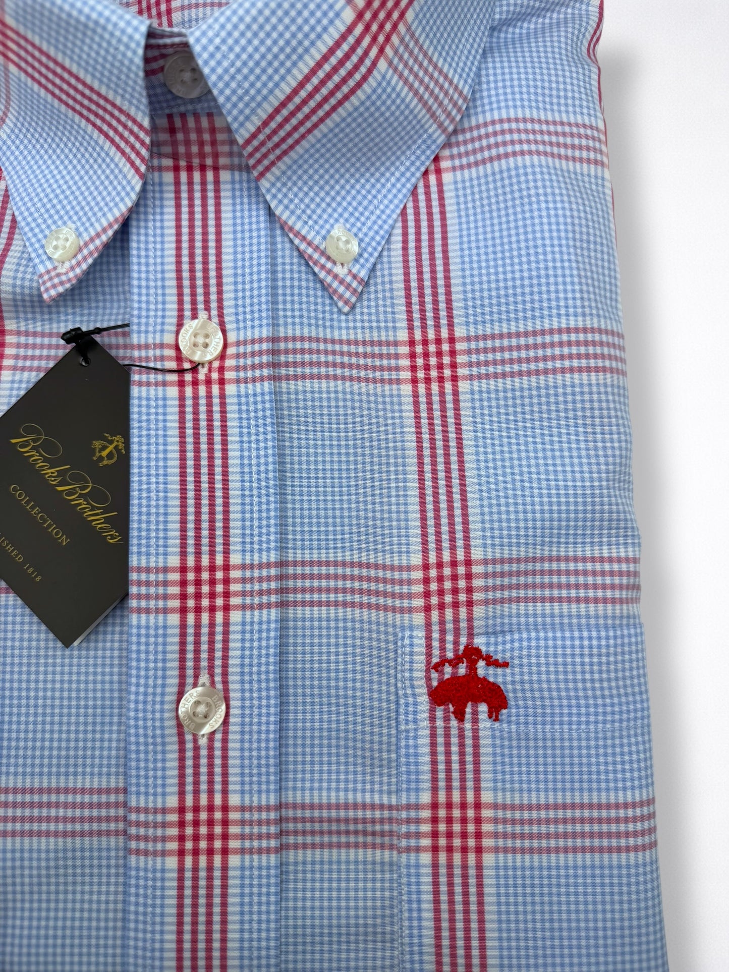 Camisa Brooks Brothers Classic Fit Manga Larga Talla L