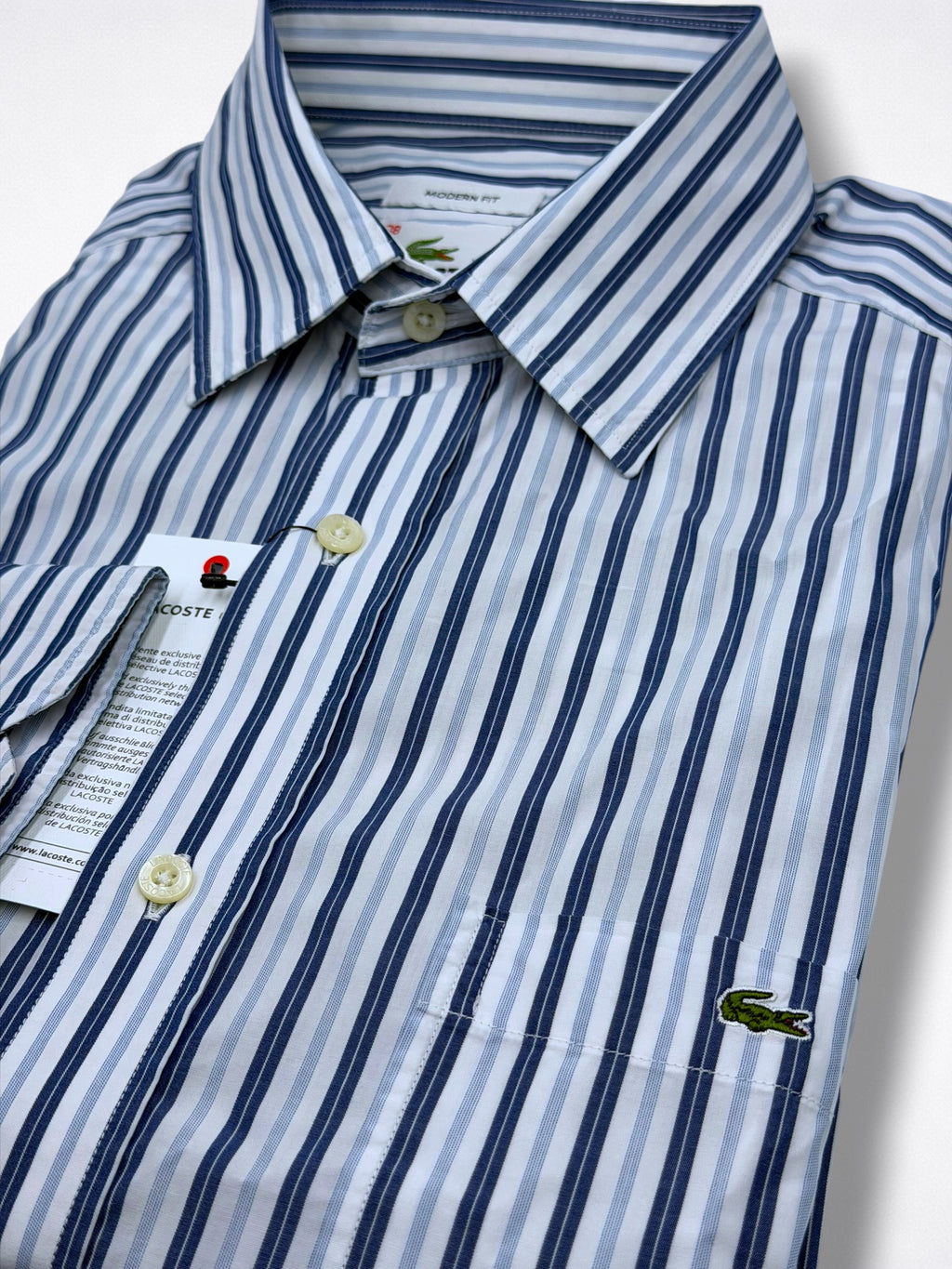 Camisa Lacoste Classic Fit Manga Larga Talla S
