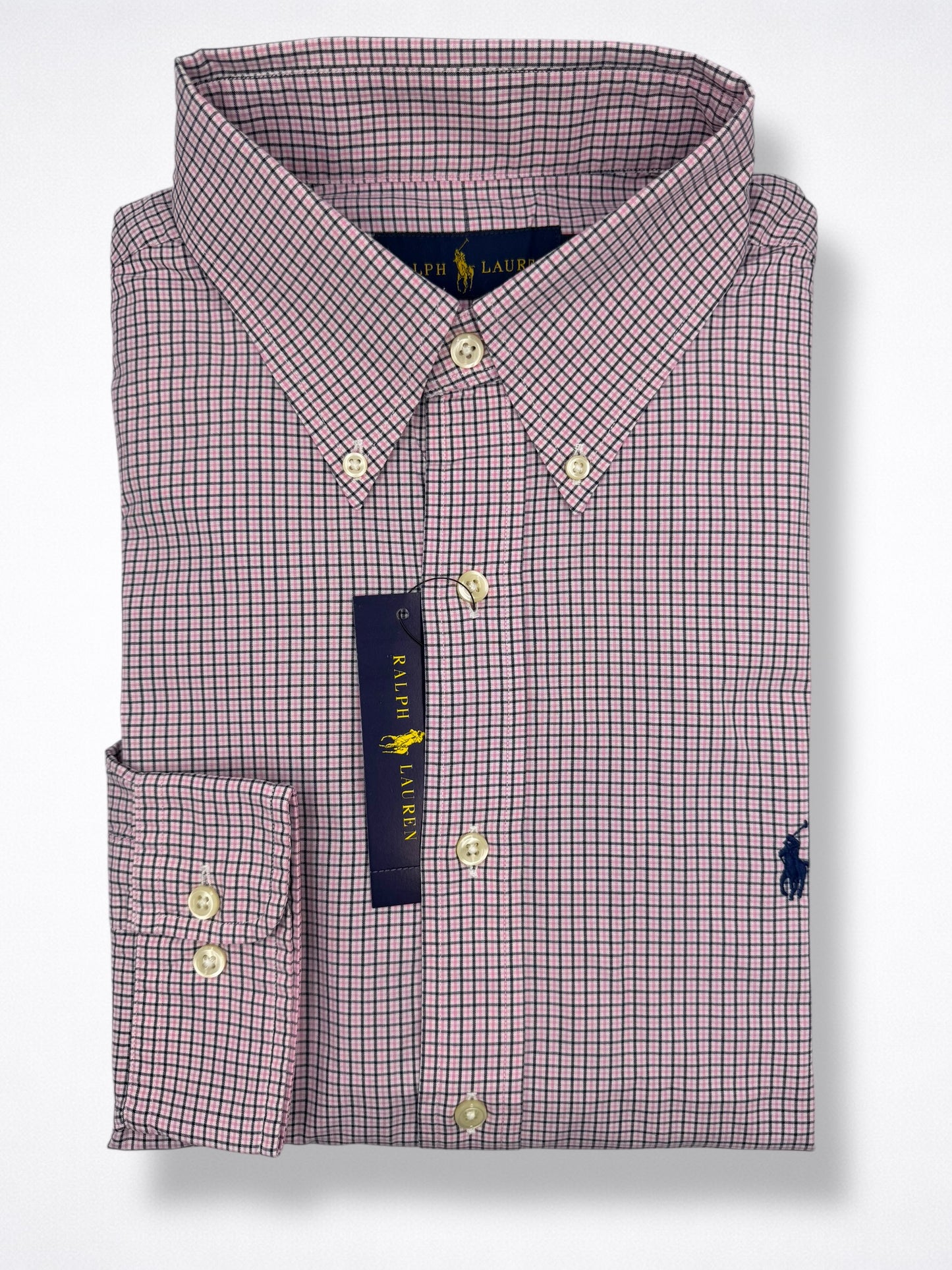 Camisa Polo Ralph Lauren Custom Fit Manga Larga Talla L