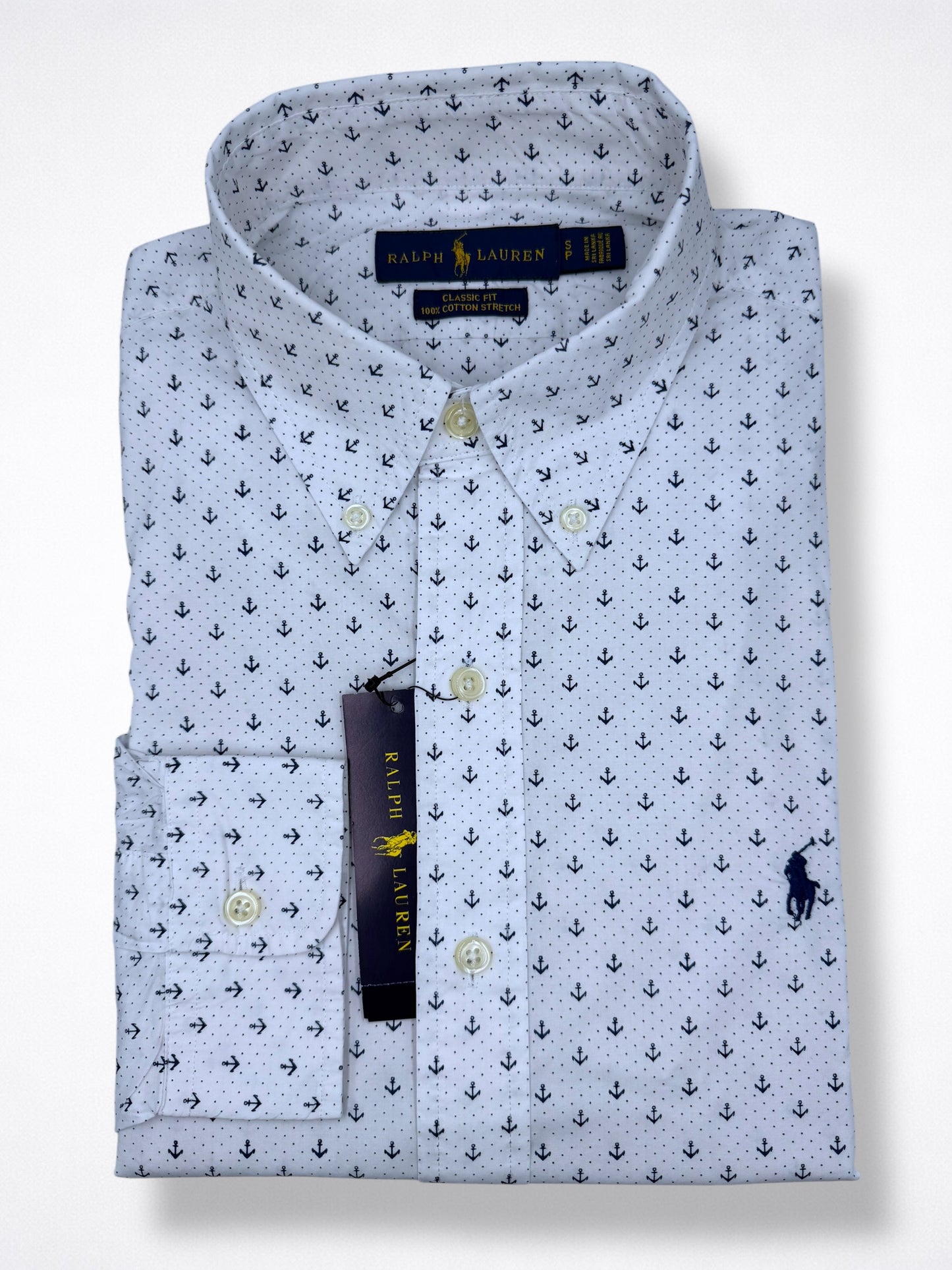 Camisa Polo Ralph Lauren Classic Fit Manga Larga Talla S