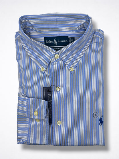 Camisa  Polo Ralph Lauren 17 Custom Fit Manga Larga 34/35 Talla XL