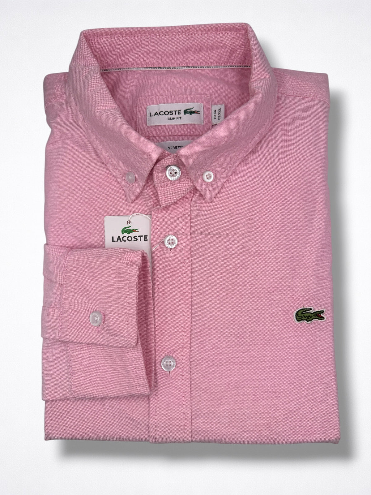 Camisa Lacoste talla L slim fit stretch, viene reducida, sirve para talla S