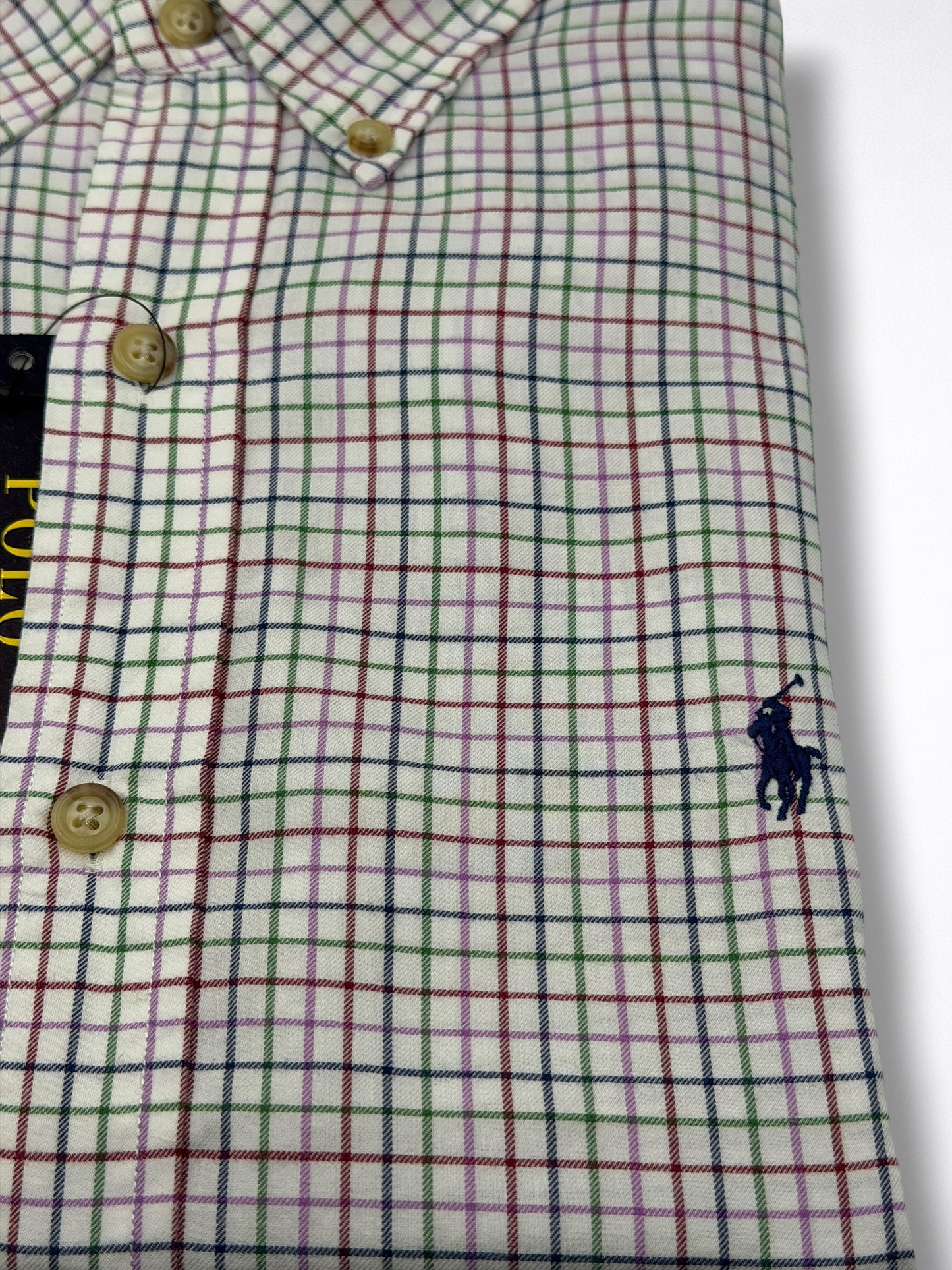 Camisa Polo Ralph Lauren Classic Fit Manga Larga Talla L