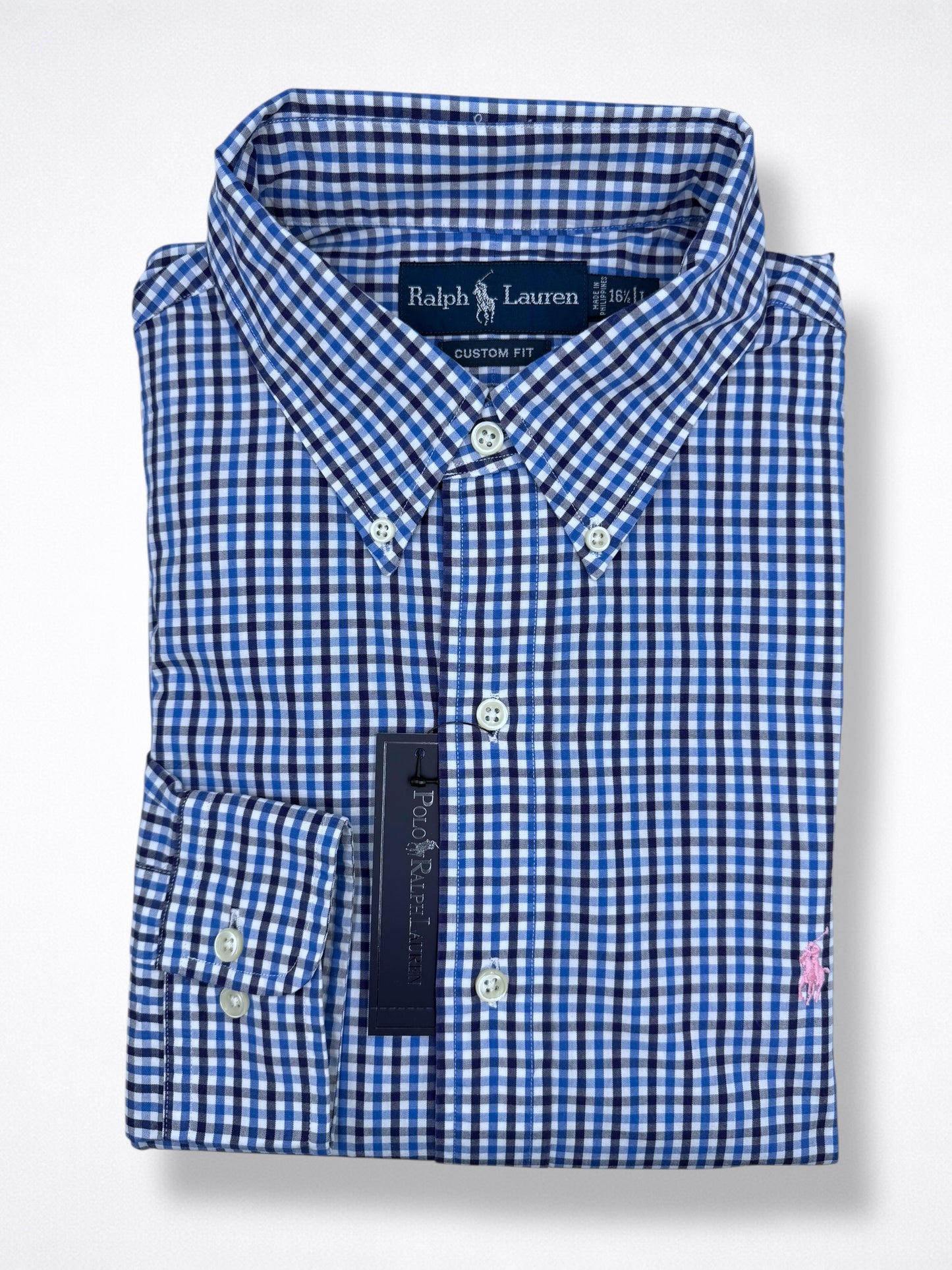 Camisa Polo Ralph Lauren Custom Fit Manga Larga Talla L