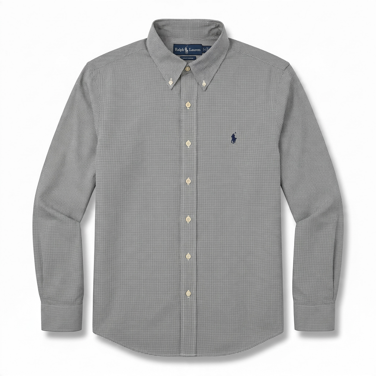 Camisa Polo Ralph Lauren Custom Fit manga larga talla M