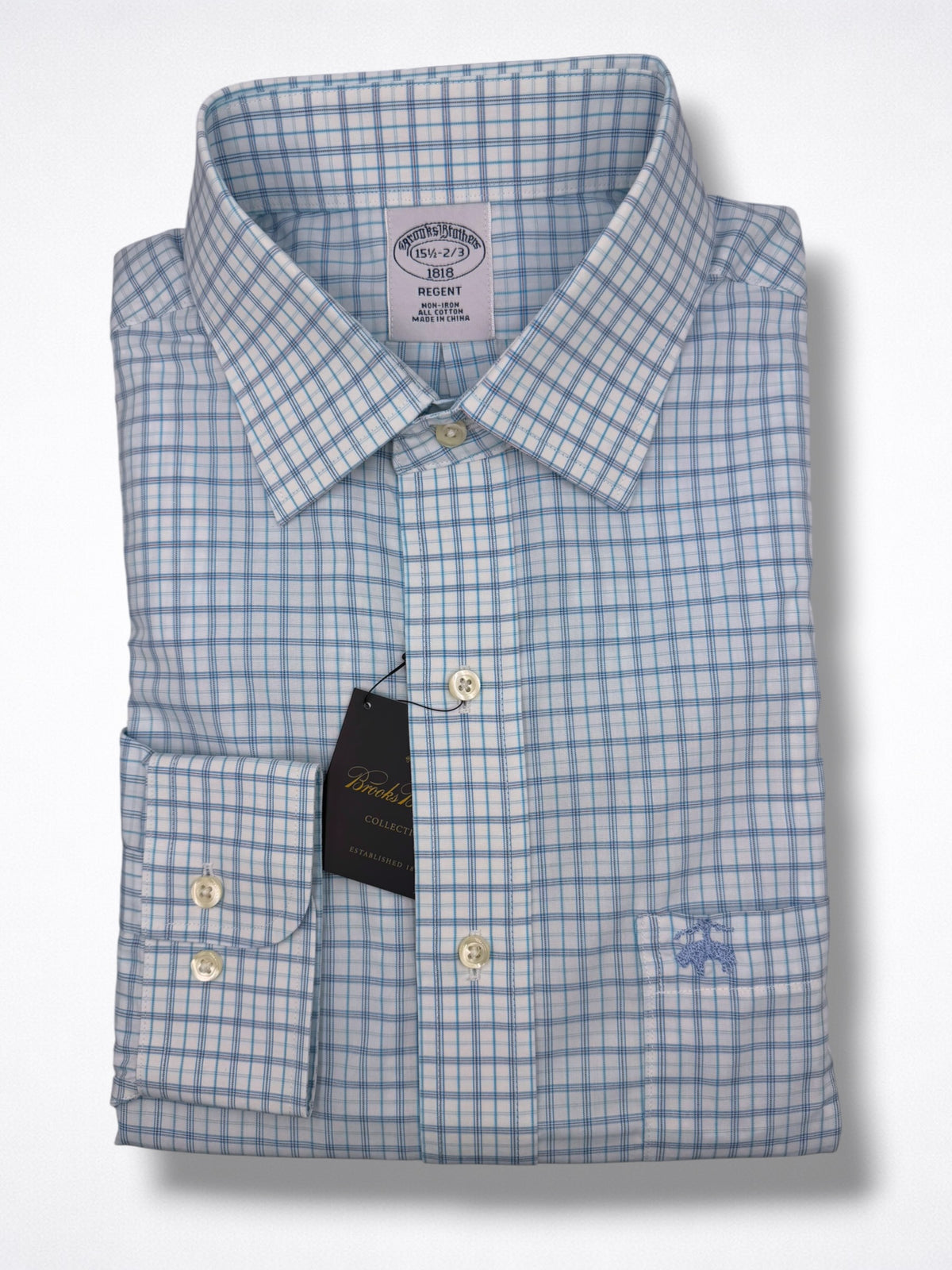 Camisa Brooks Brothers Classic Fit 15 1/2 Manga Larga 32/33 Talla M